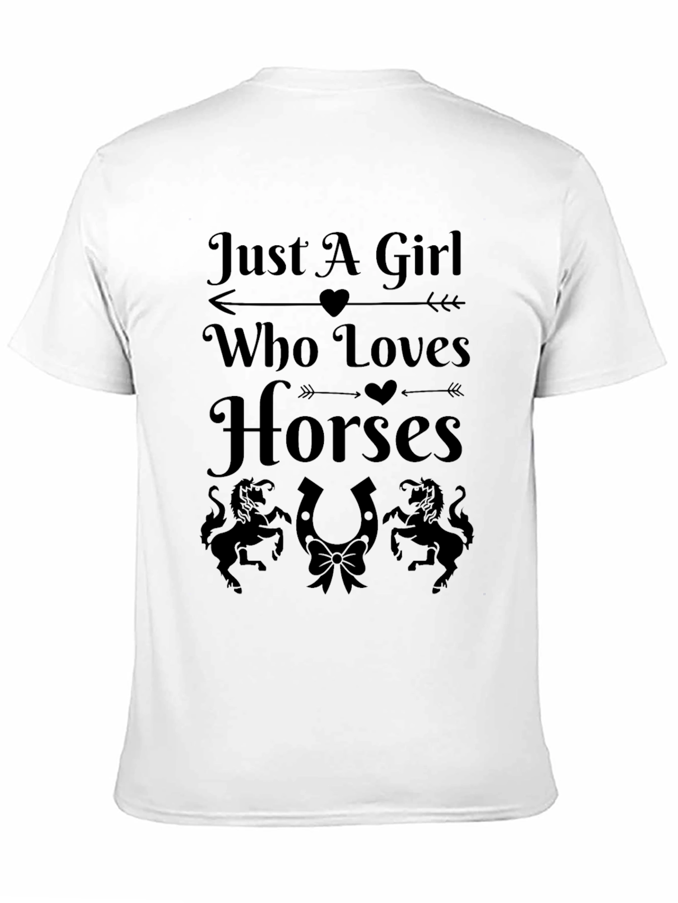 Just A Girl Who Loves Horses Graphic Tee