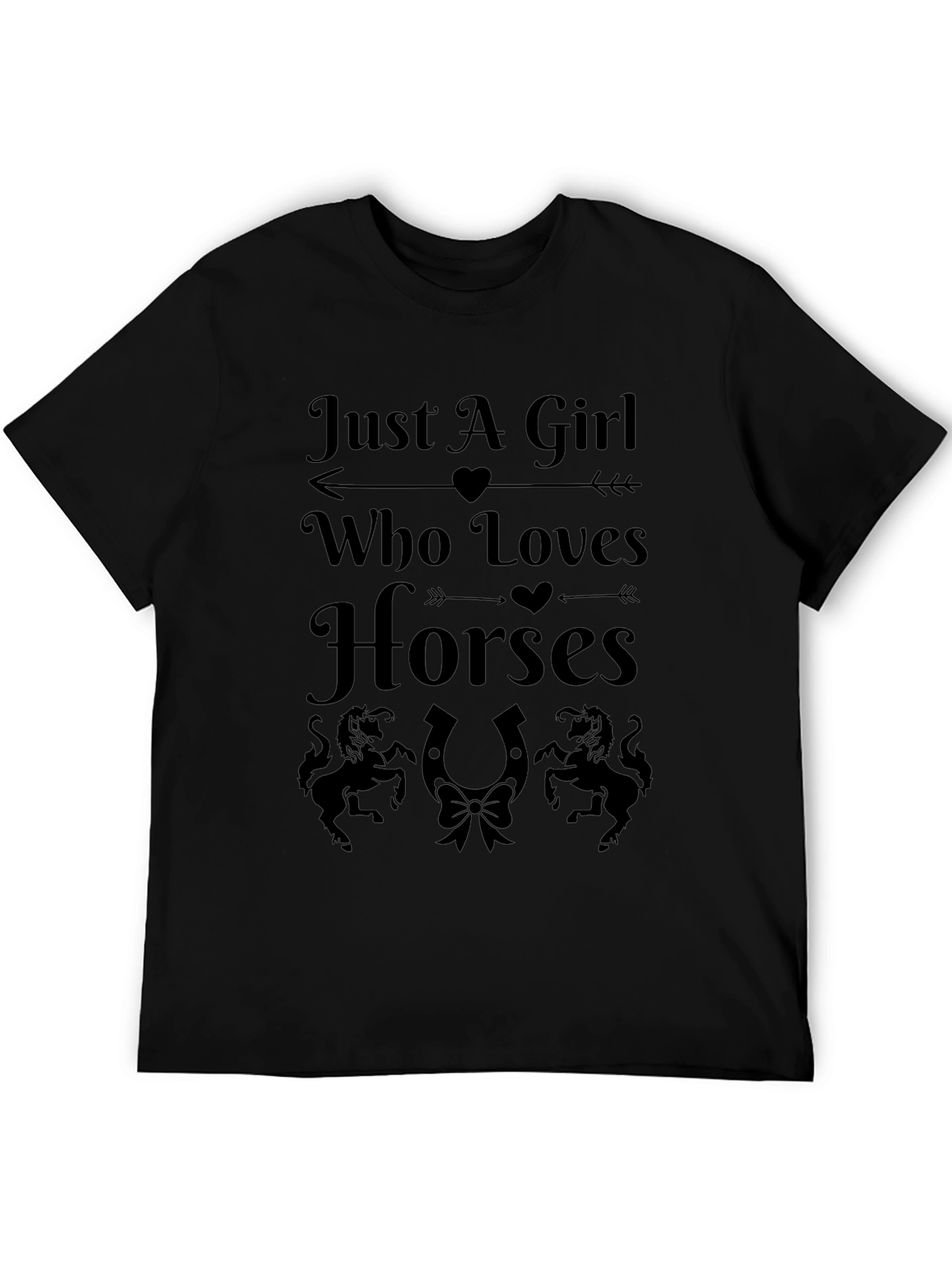 Just A Girl Who Loves Horses Graphic Tee