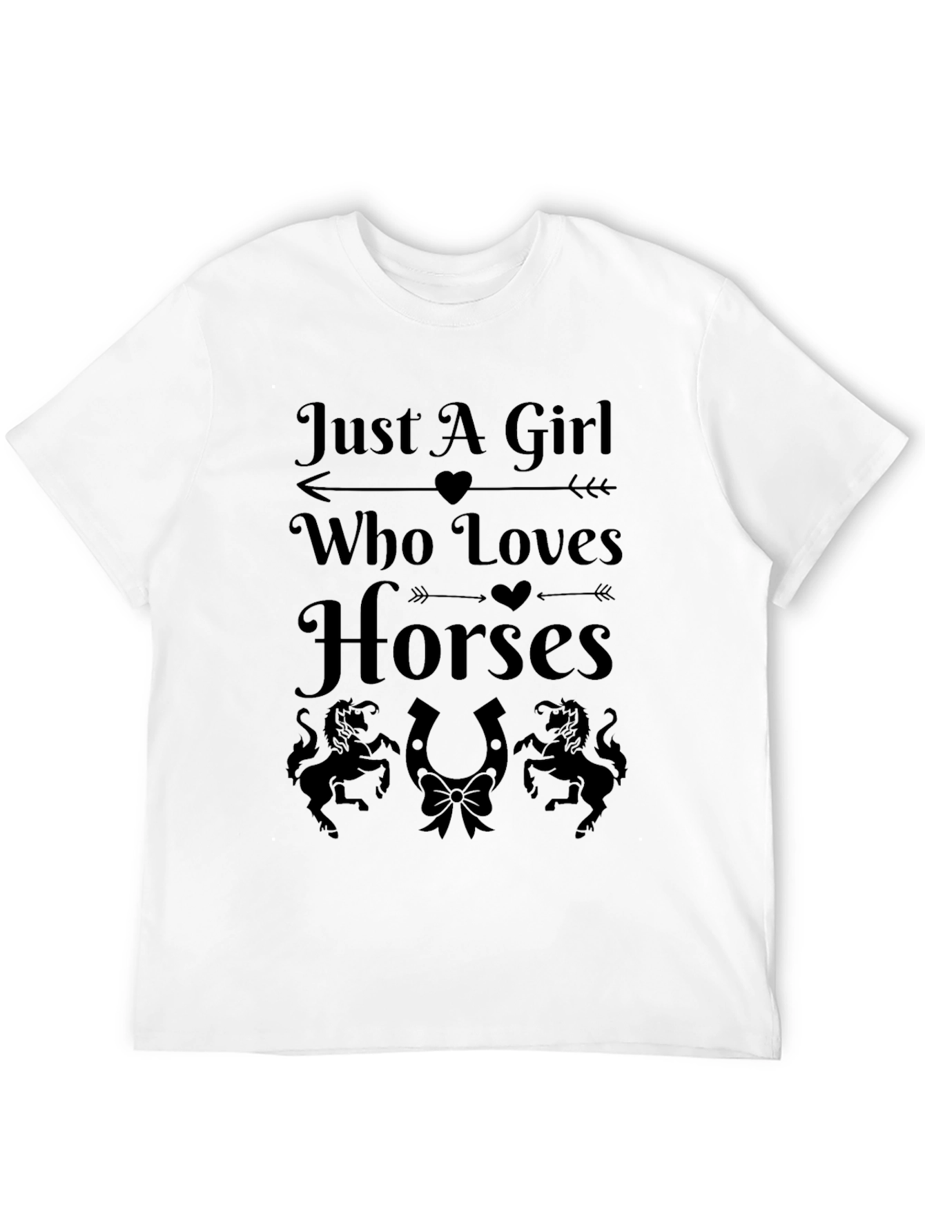 Just A Girl Who Loves Horses Graphic Tee