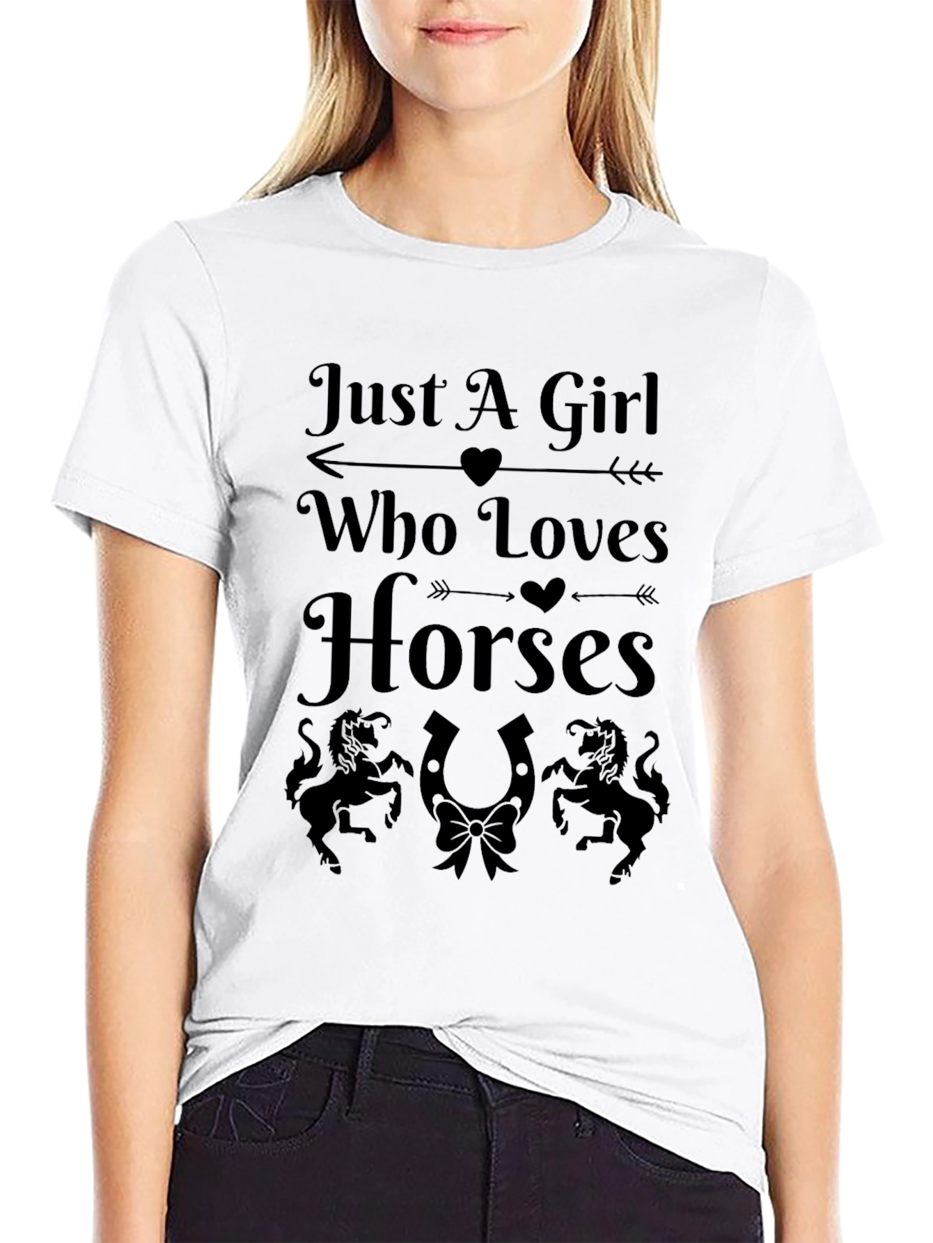 Just A Girl Who Loves Horses Graphic Tee