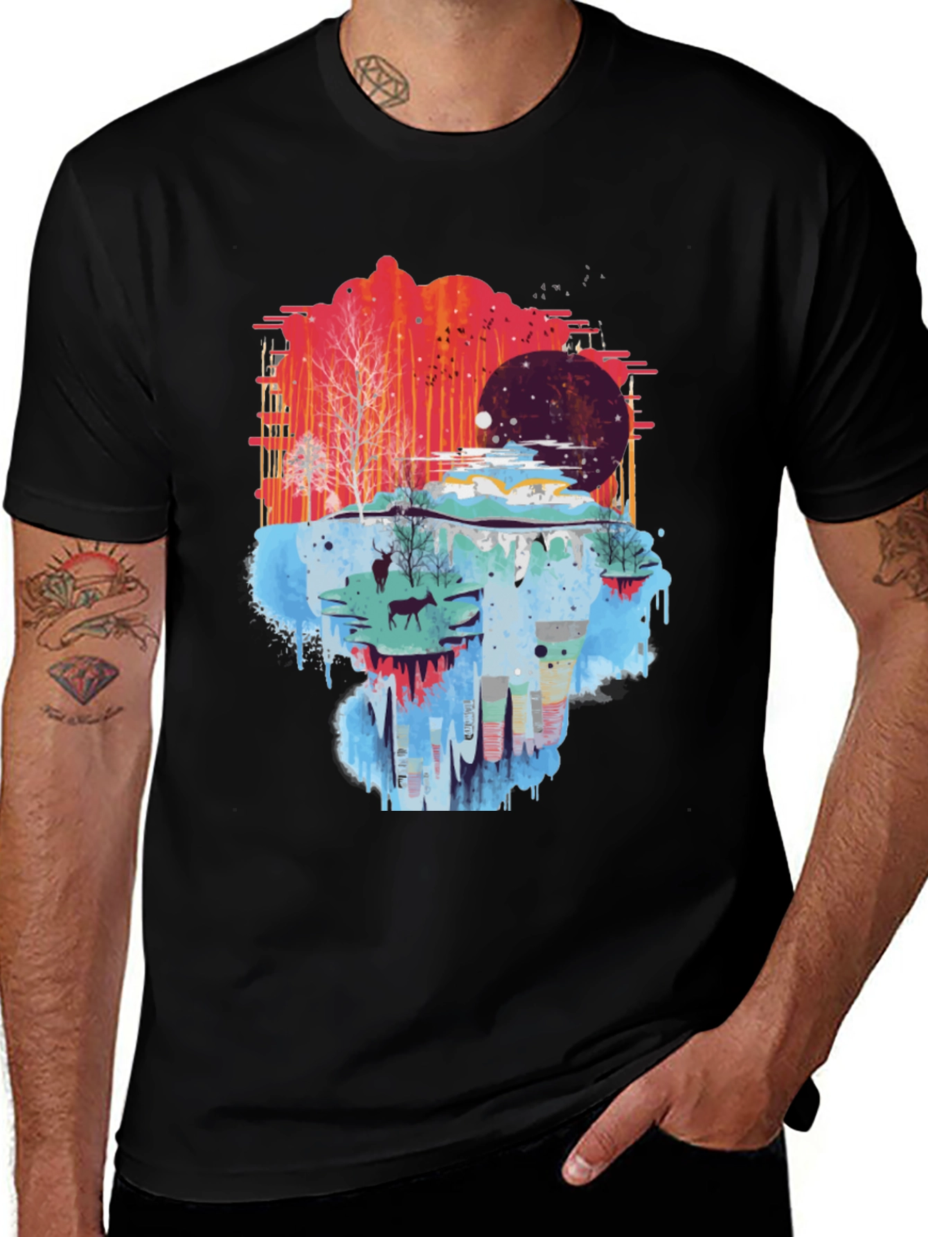 Nature Scene Mens Graphic Tee