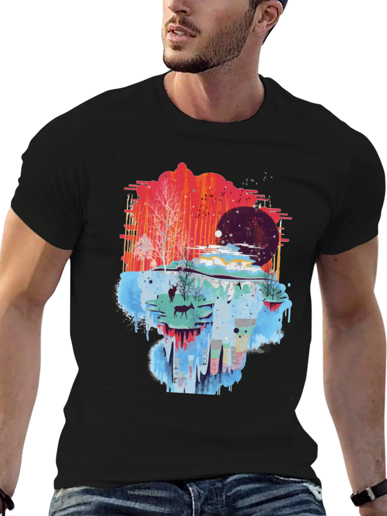 Nature Scene Mens Graphic Tee