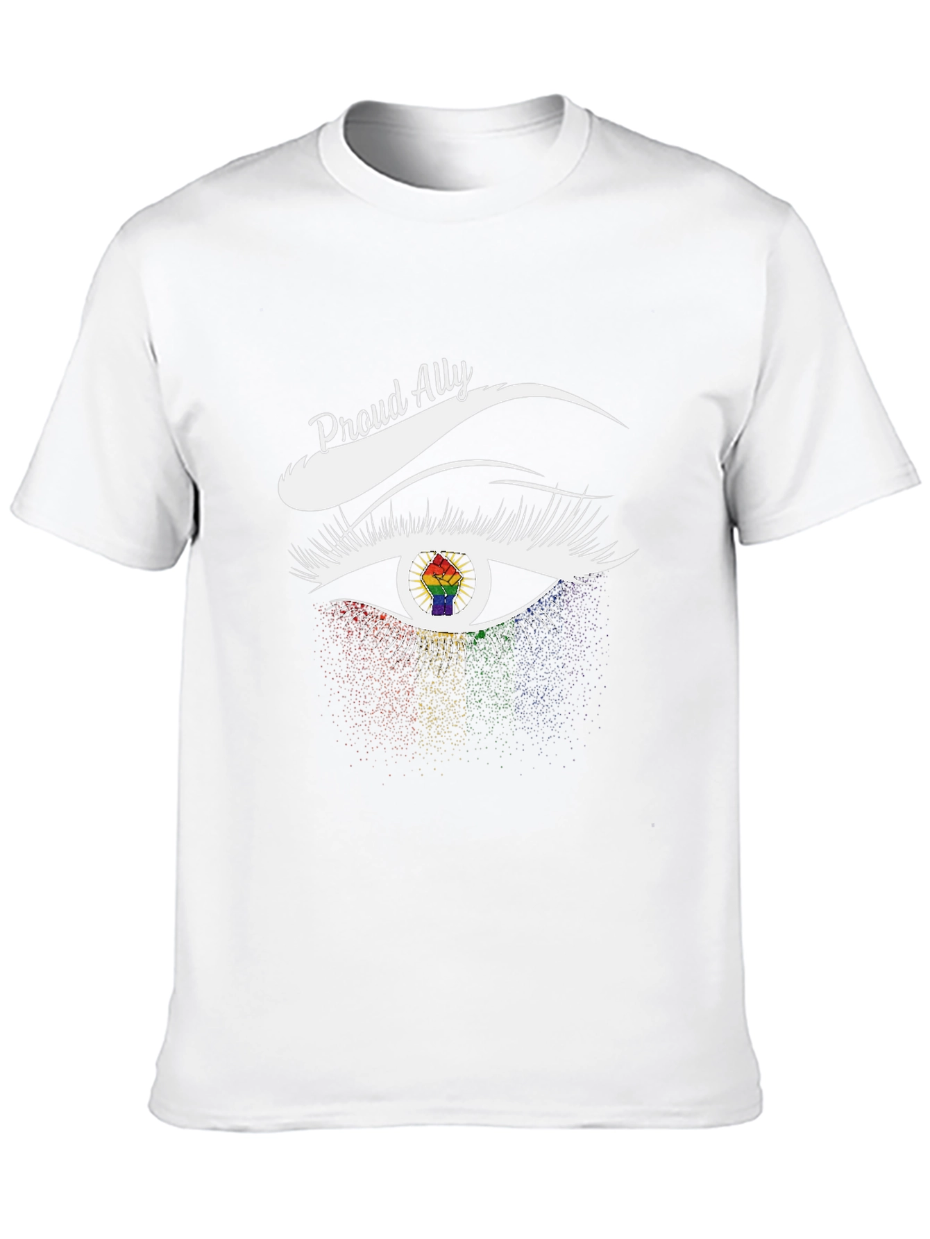 Proud Ally LGBTQ+ Eye Graphic T-Shirt