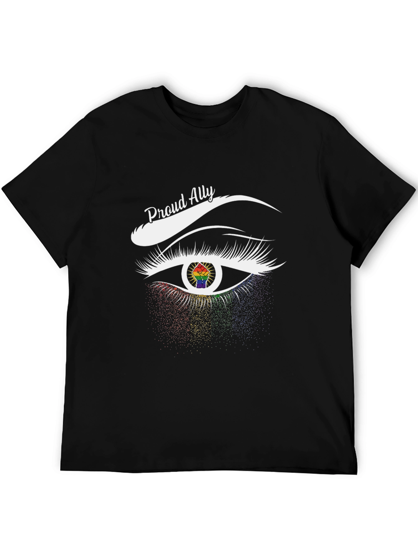 Proud Ally LGBTQ+ Eye Graphic T-Shirt