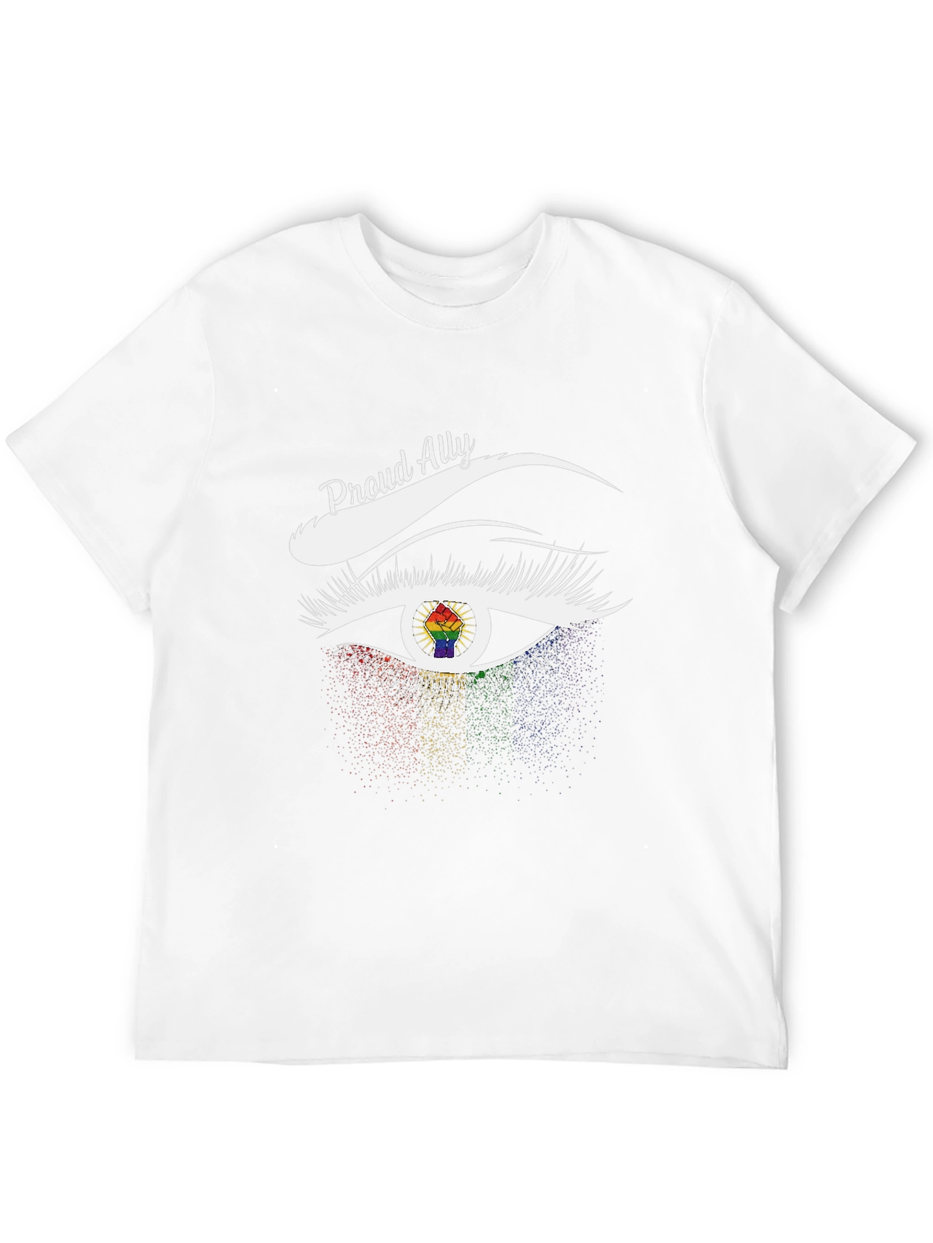 Proud Ally LGBTQ+ Eye Graphic T-Shirt