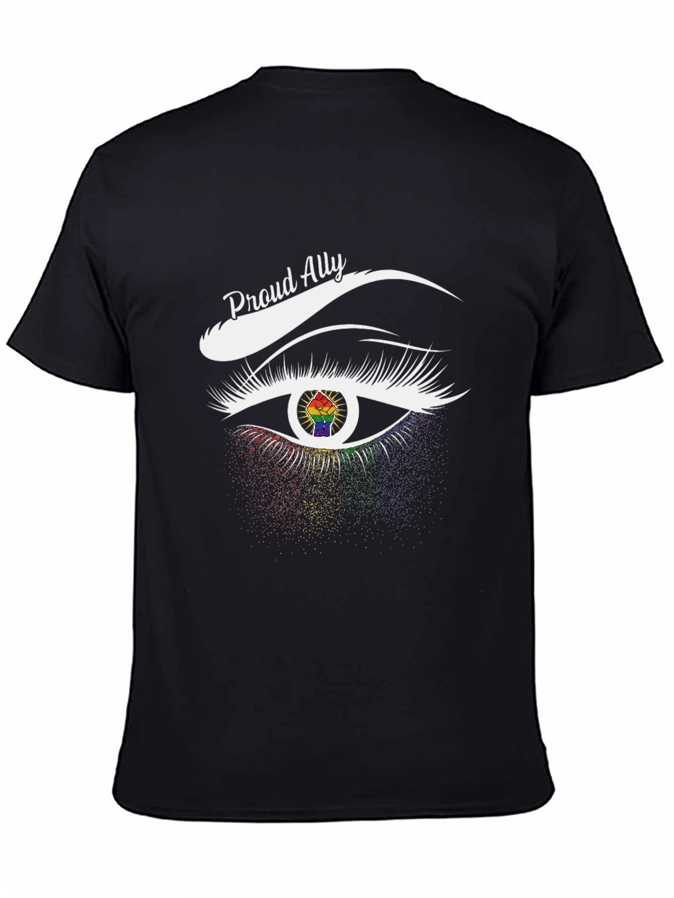 Proud Ally LGBTQ+ Eye Graphic T-Shirt