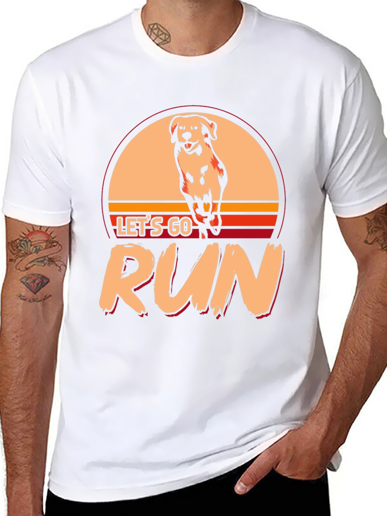 Lets Go Run Dog T-Shirt