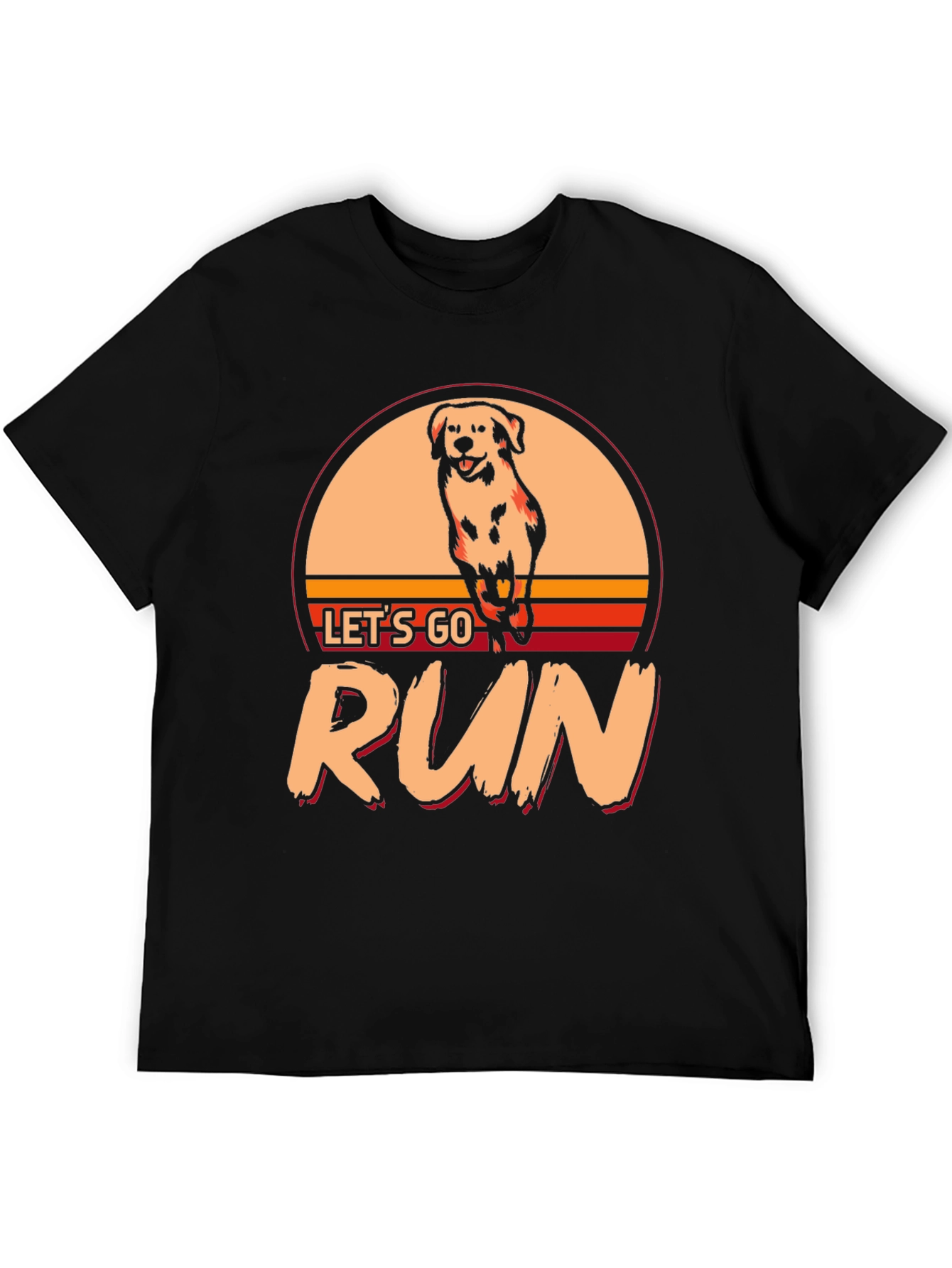 Lets Go Run Dog T-Shirt