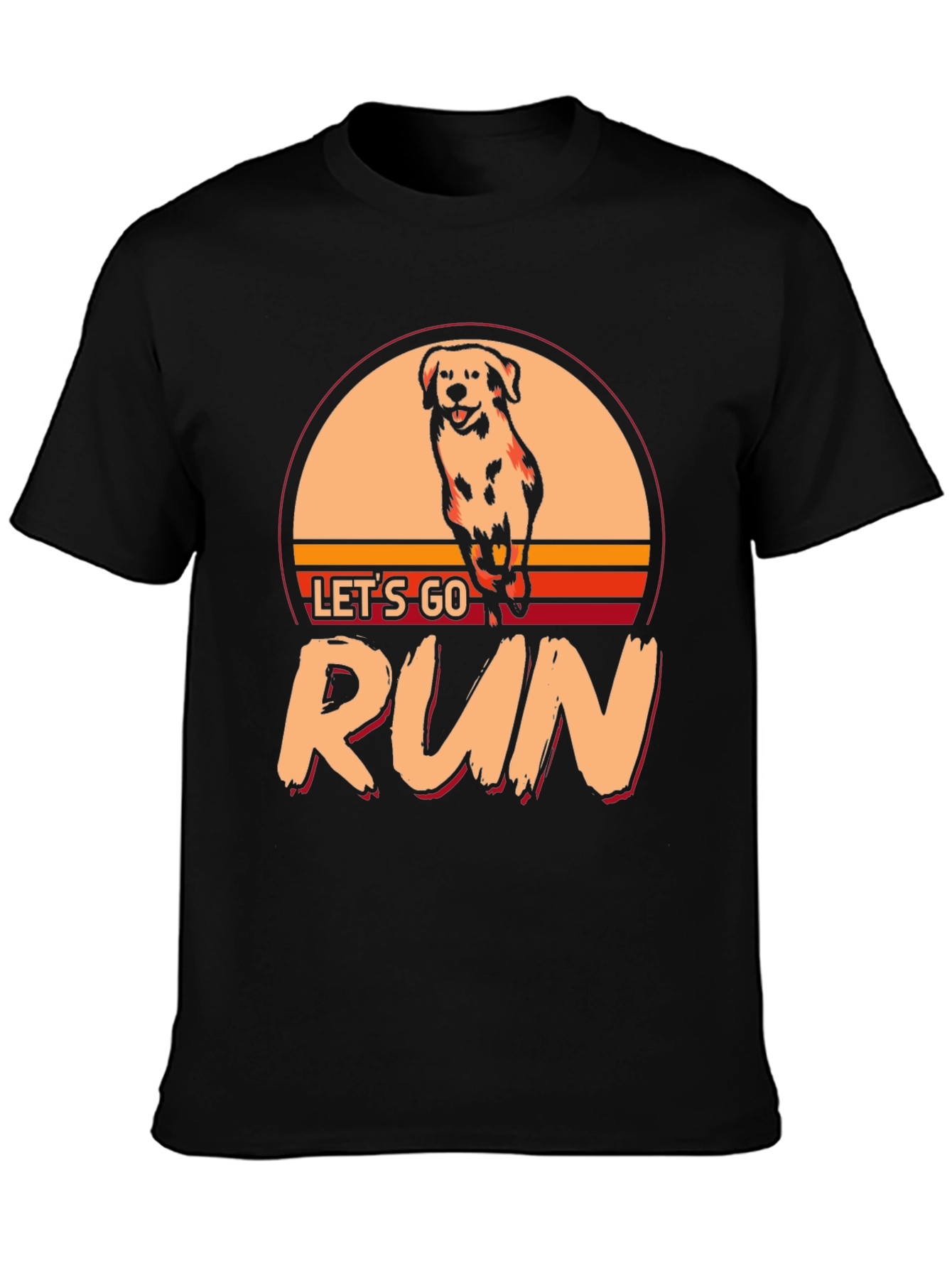 Lets Go Run Dog T-Shirt