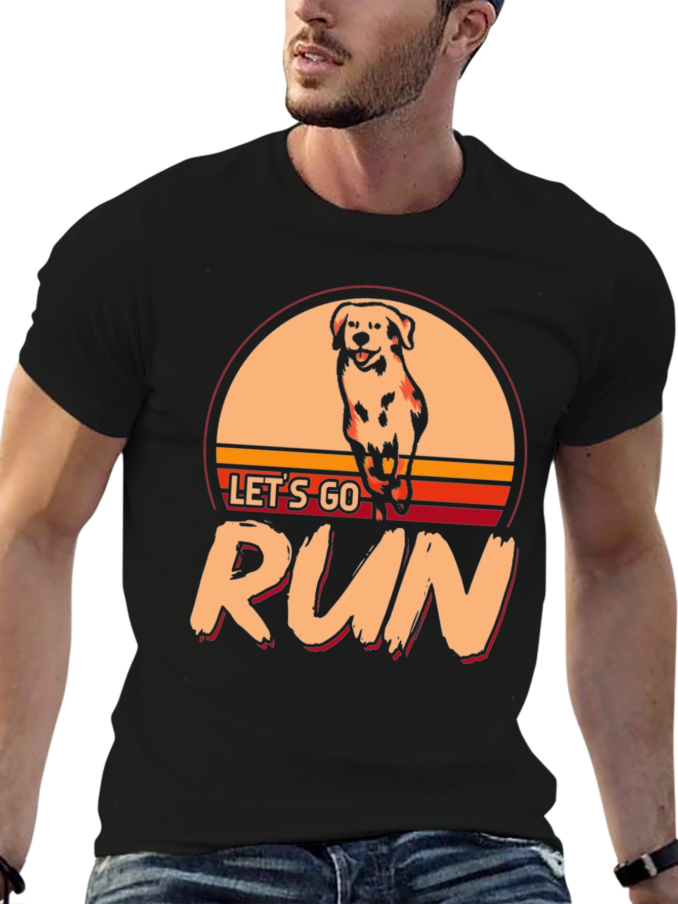 Lets Go Run Dog T-Shirt