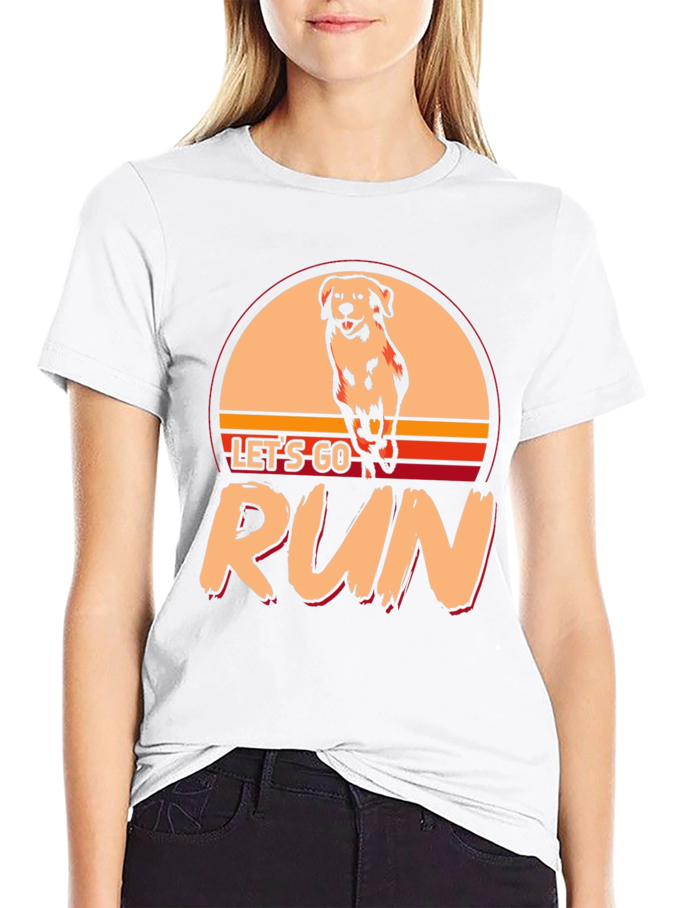 Lets Go Run Dog T-Shirt
