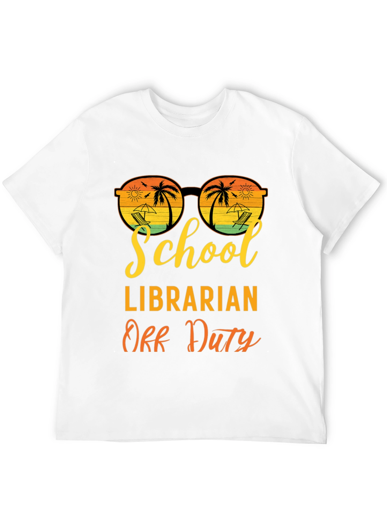 School Librarian Off Duty Graphic T-Shirt