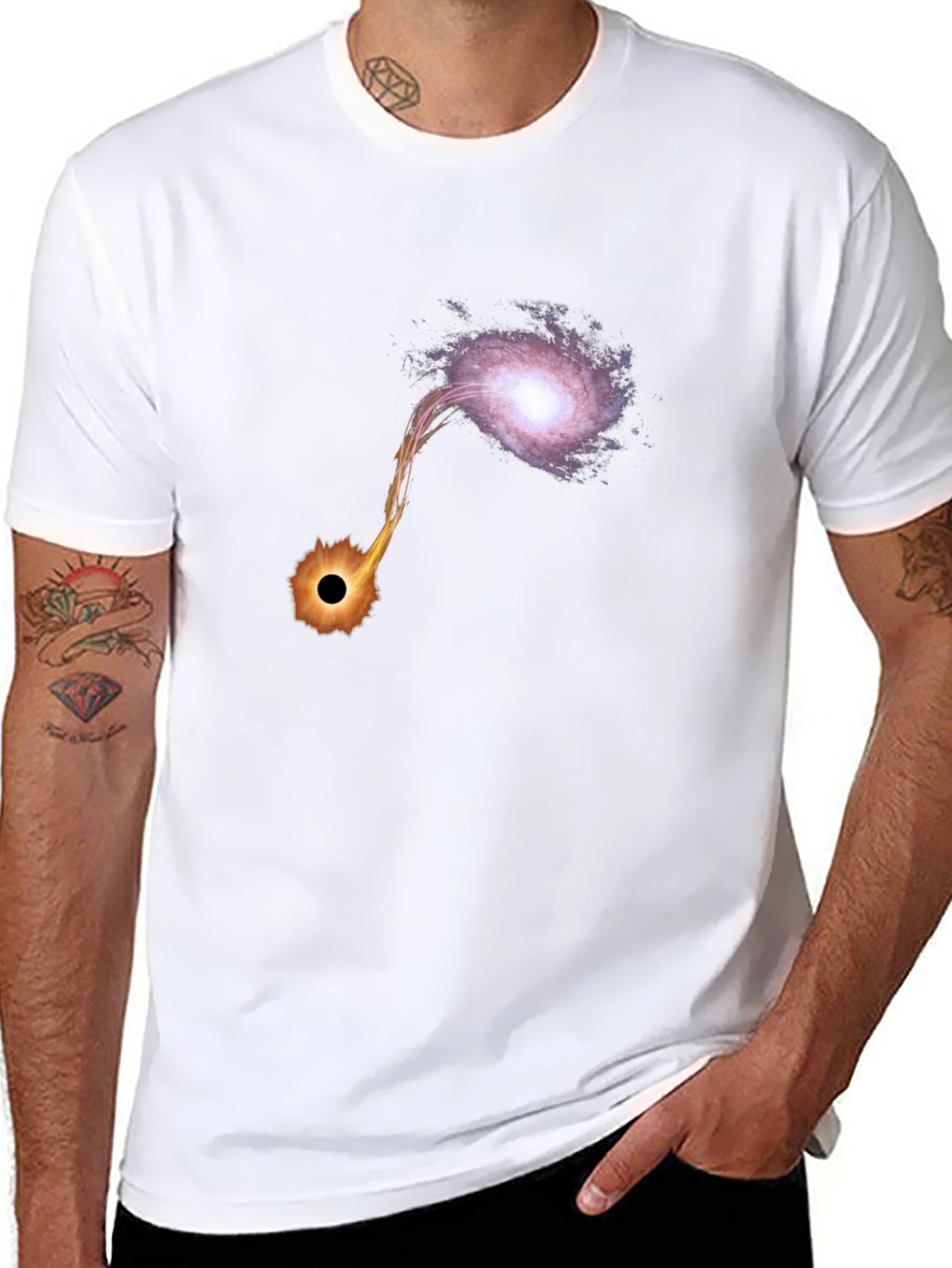 Black Hole Galaxy Graphic Tee