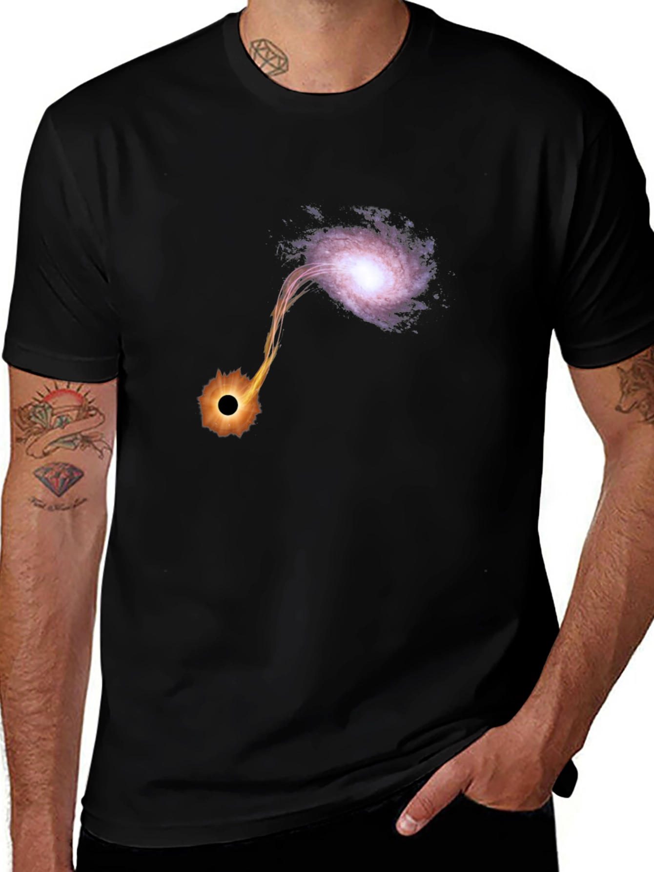 Black Hole Galaxy Graphic Tee