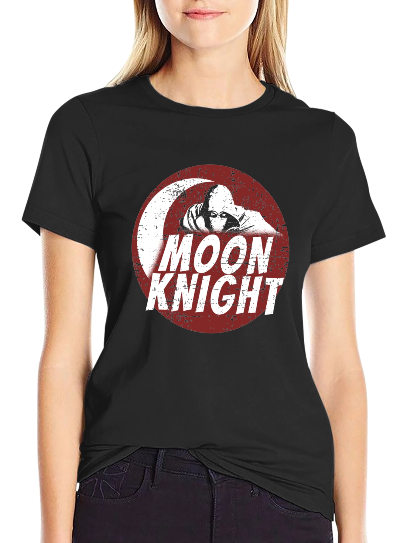 Moon Knight Graphic T-Shirt - Black Cotton Tee