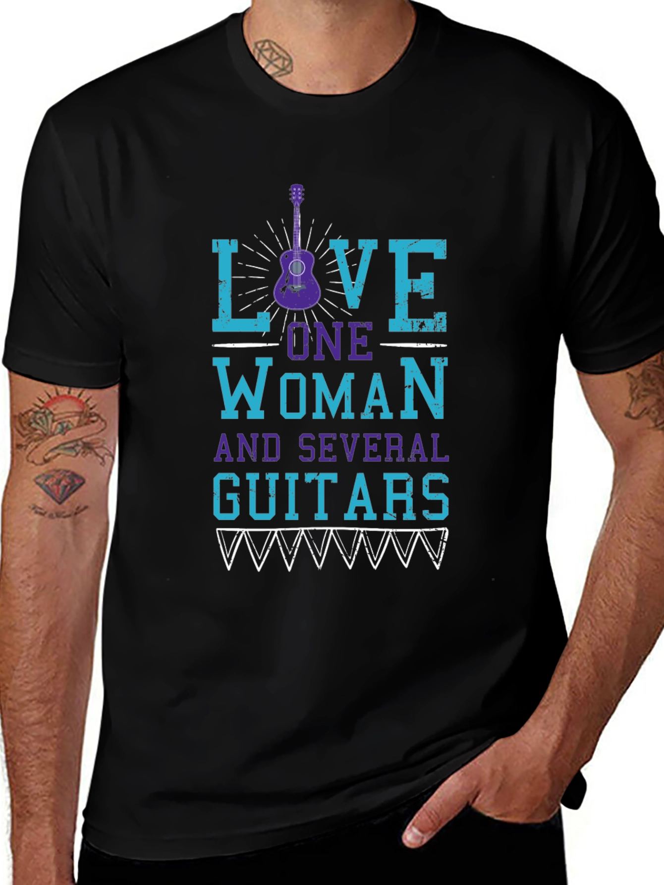 Love One Woman & Guitars Graphic Tee