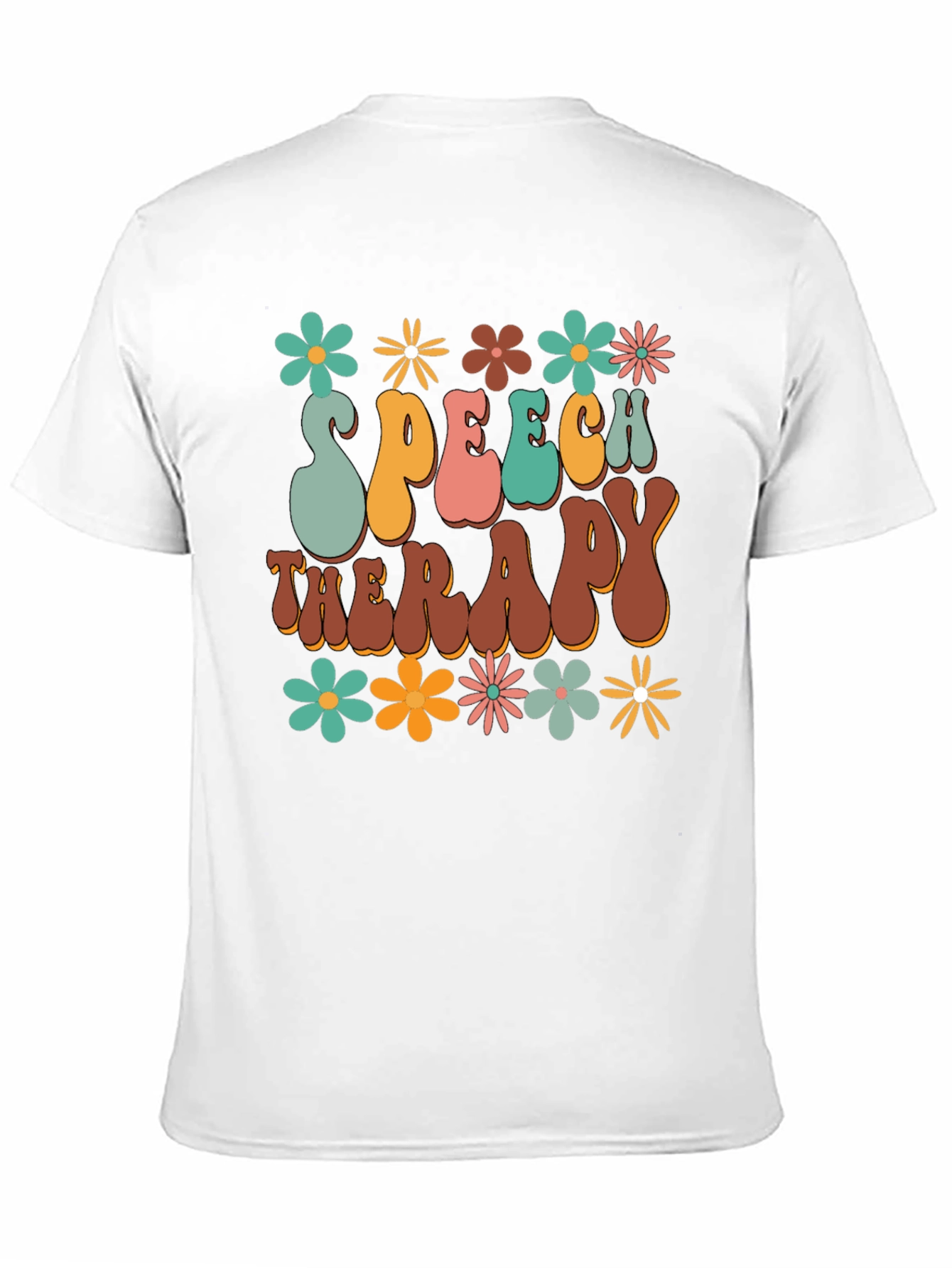 Speech Therapy Retro Floral Graphic Tee