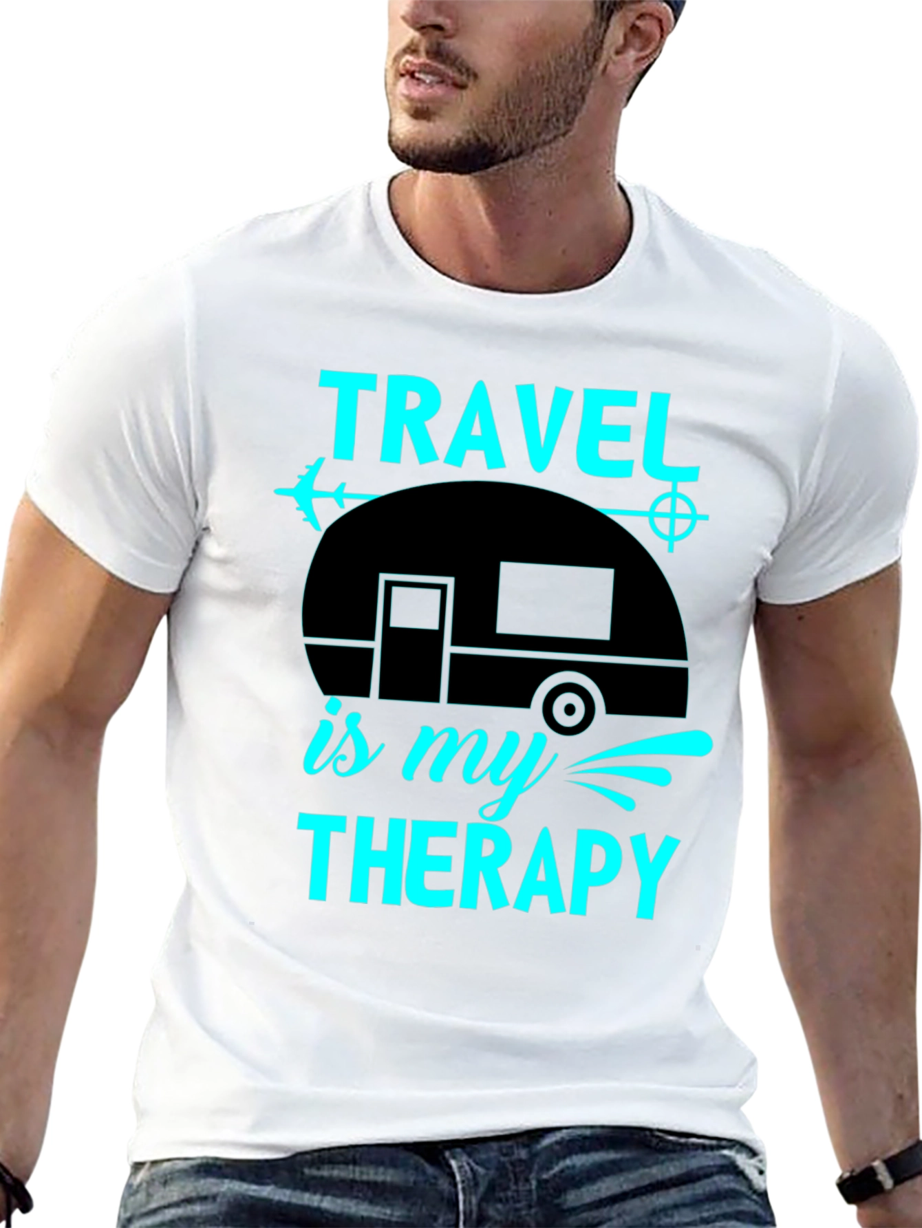 Travel is My Therapy Tee - Adventure Seeker Shirt