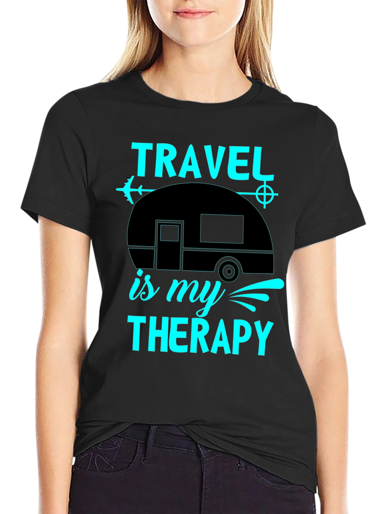 Travel is My Therapy Tee - Adventure Seeker Shirt