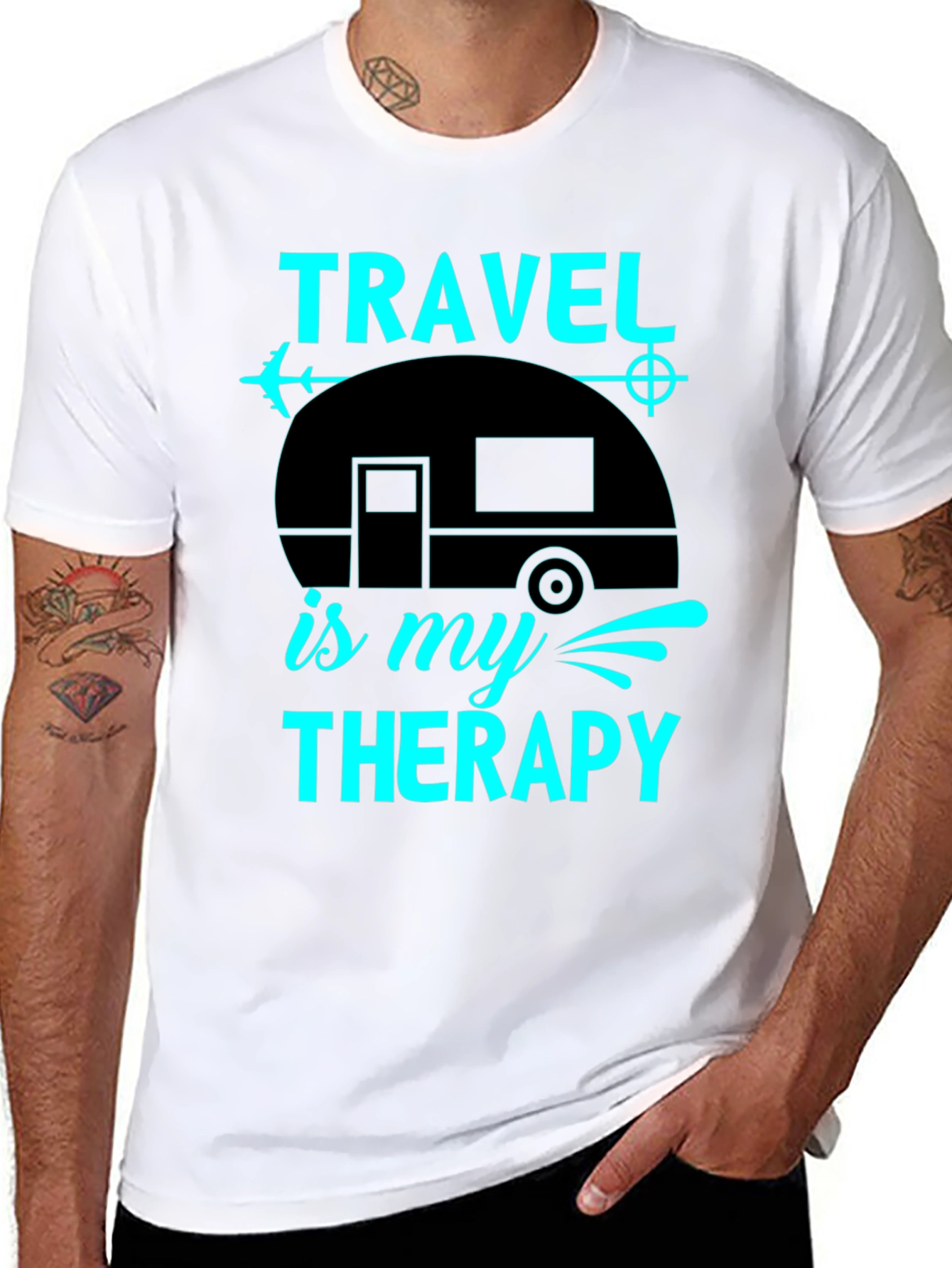 Travel is My Therapy Tee - Adventure Seeker Shirt