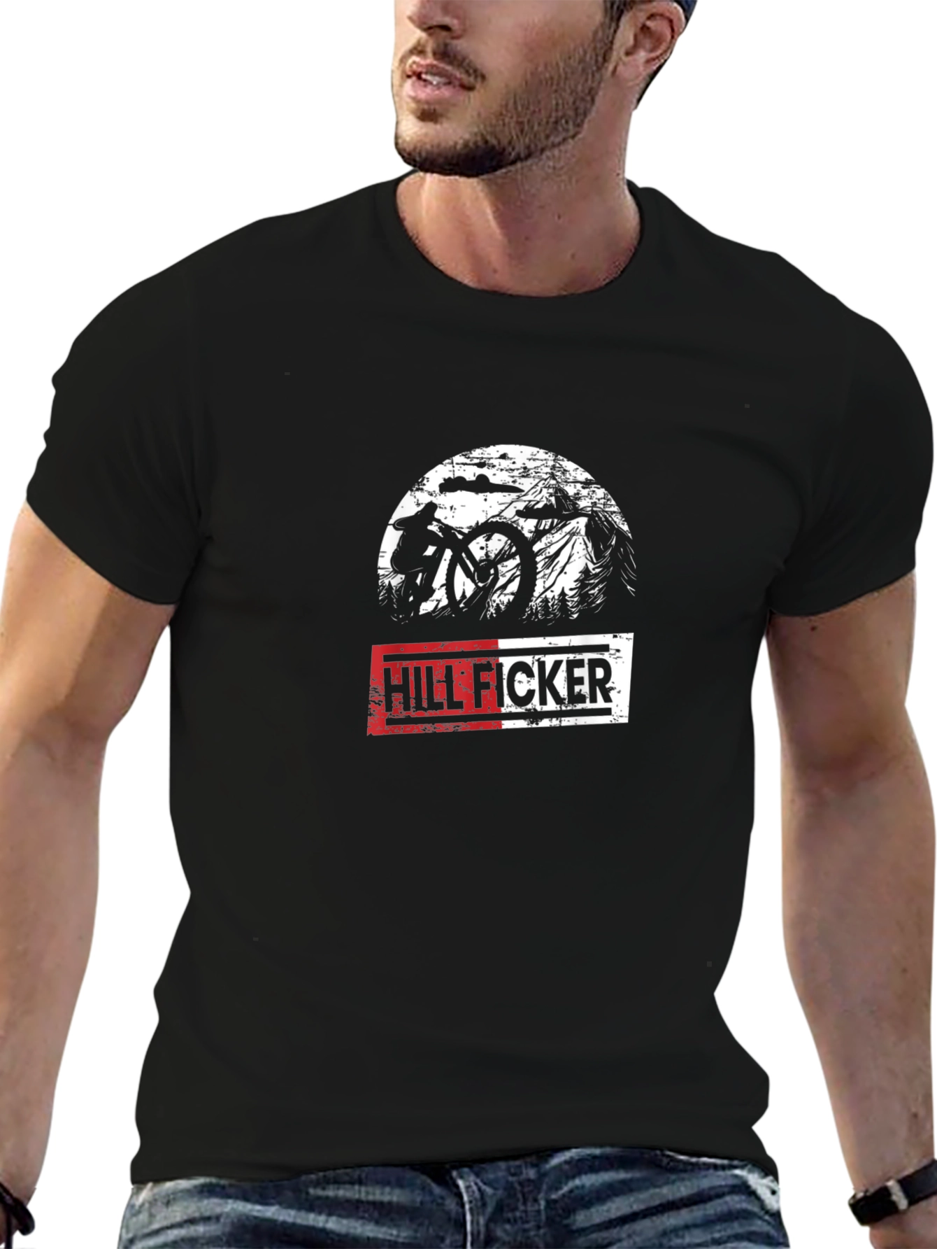 Hill Ficker Mountain Biker T-Shirt
