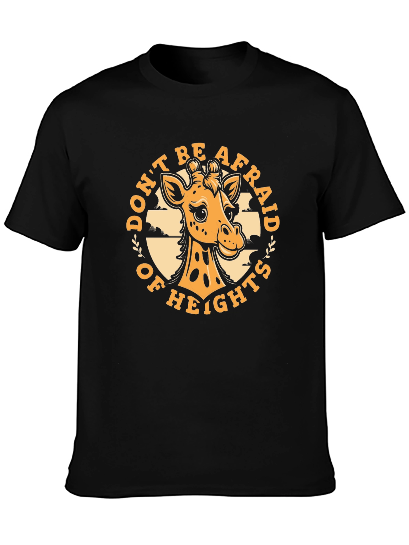 Giraffe Heights T-Shirt - Funny Animal Graphic Tee