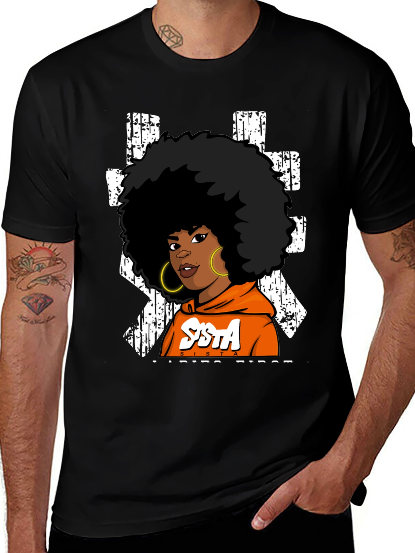 Sista Vibes Black T-Shirt