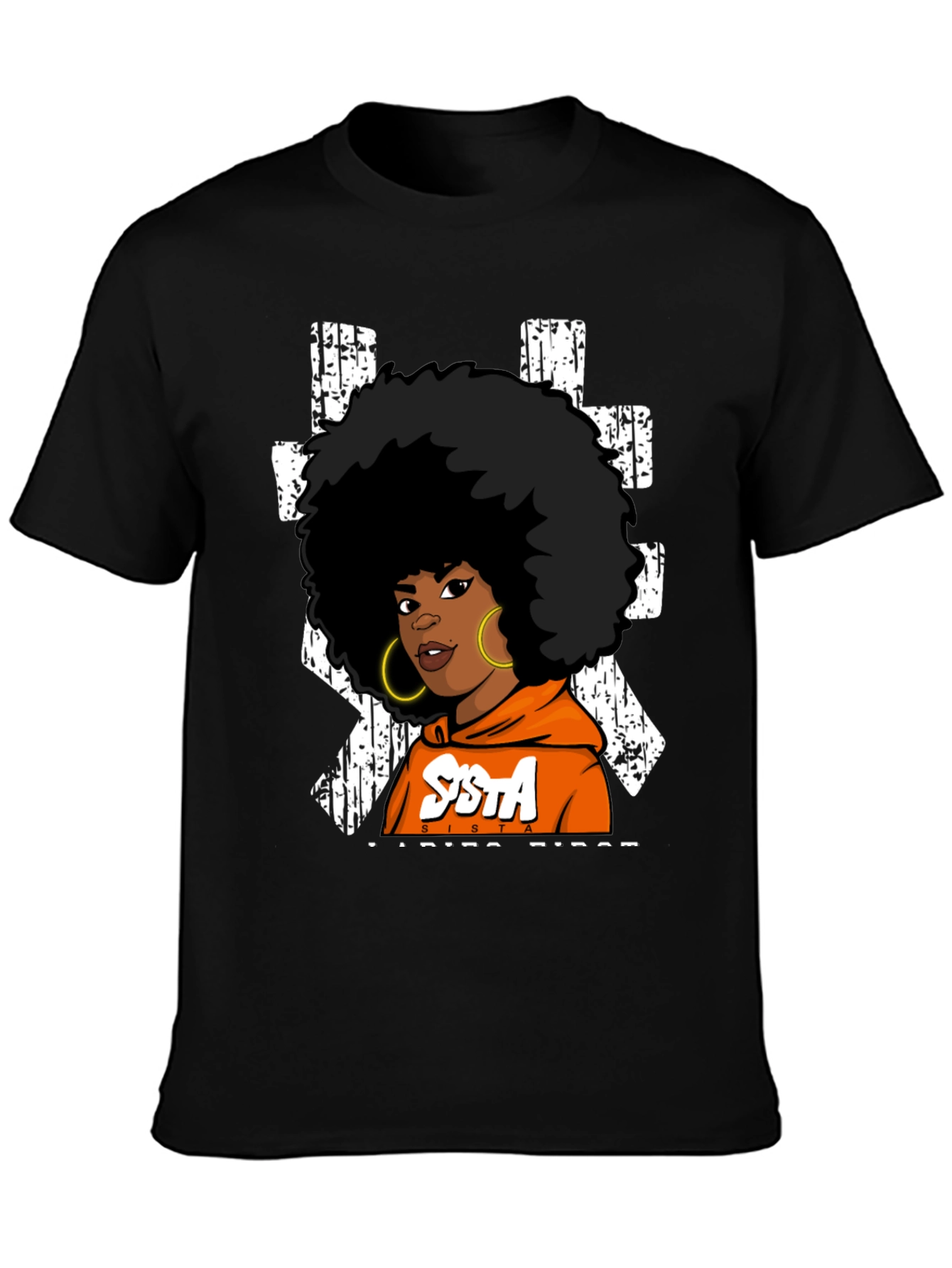 Sista Vibes Black T-Shirt