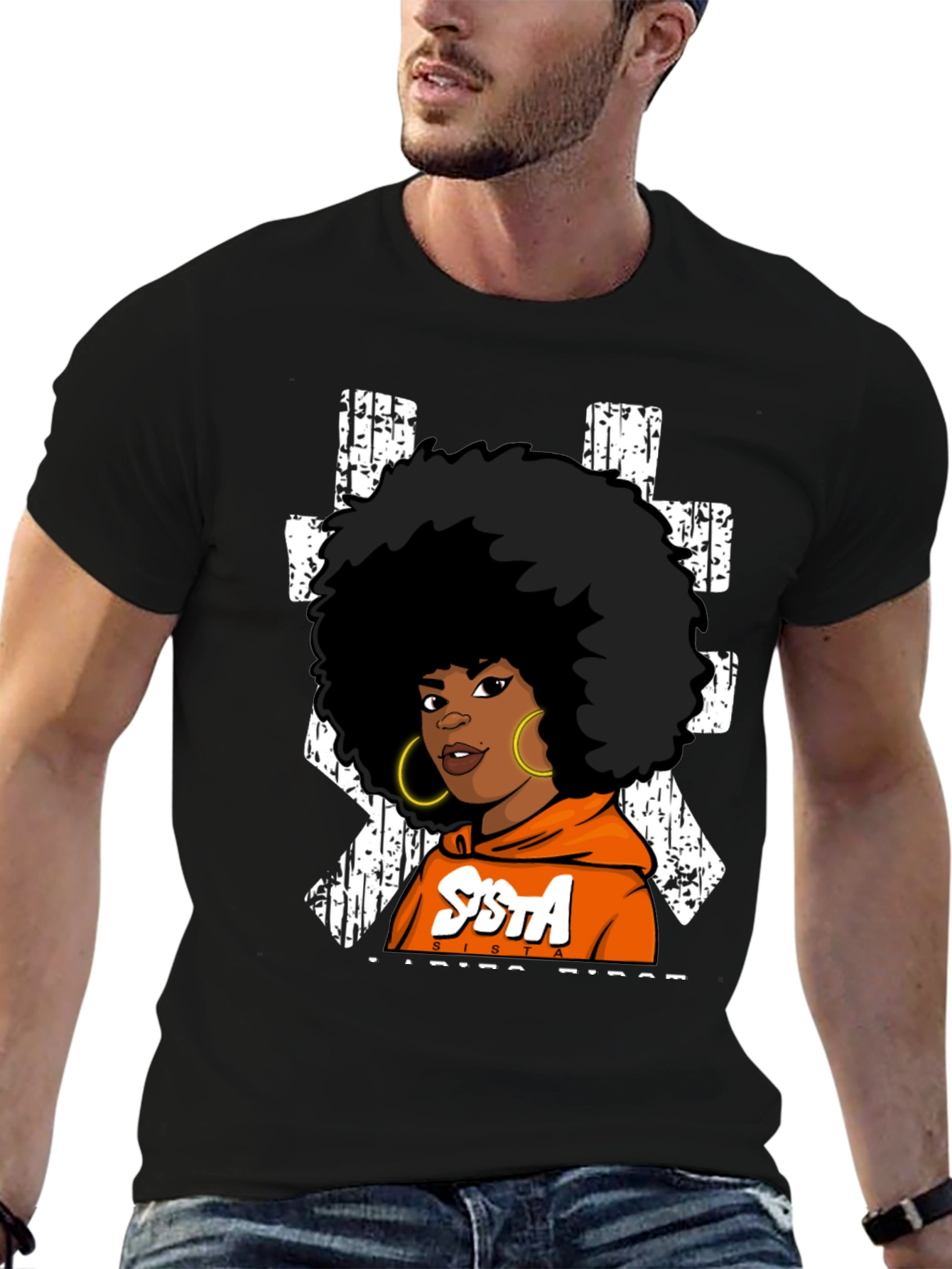 Sista Vibes Black T-Shirt