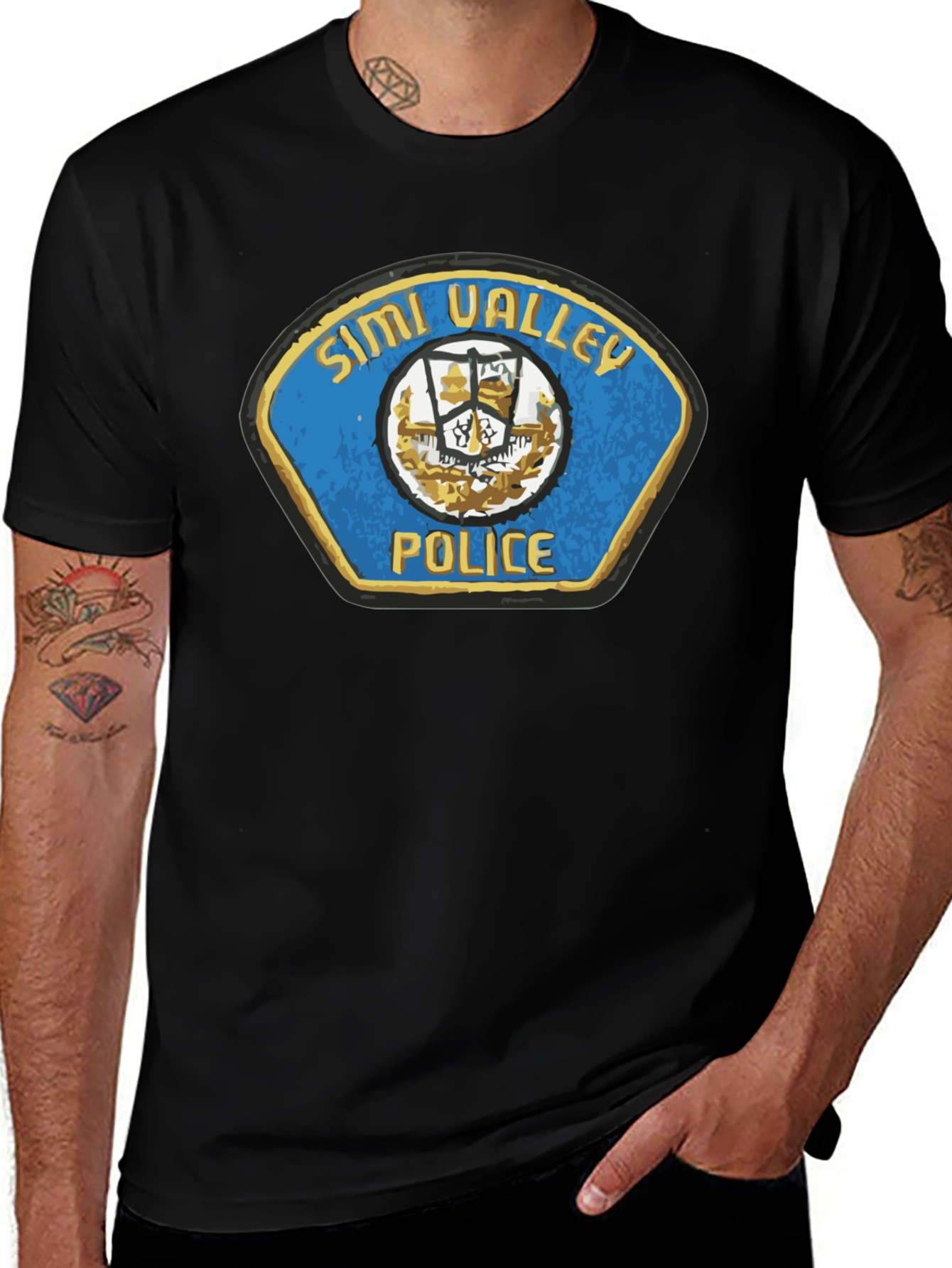 Simi Valley Police T-Shirt Black