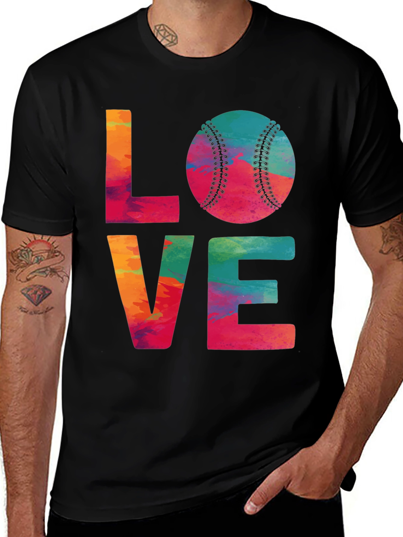 Love Baseball Graphic Tee