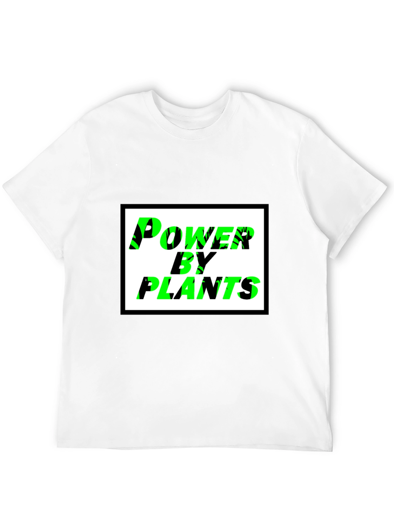 Power By Plants Black T-Shirt
