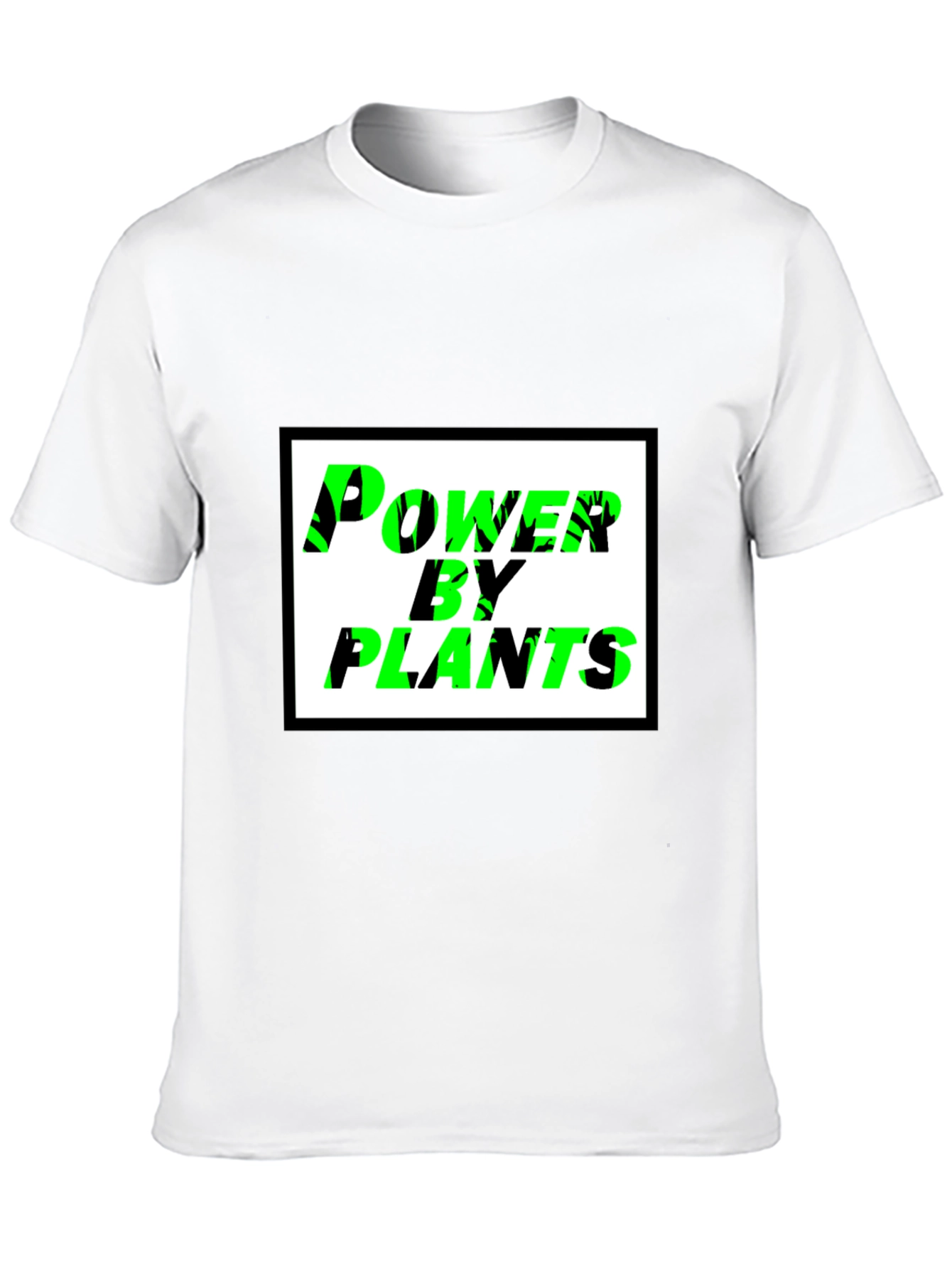 Power By Plants Black T-Shirt
