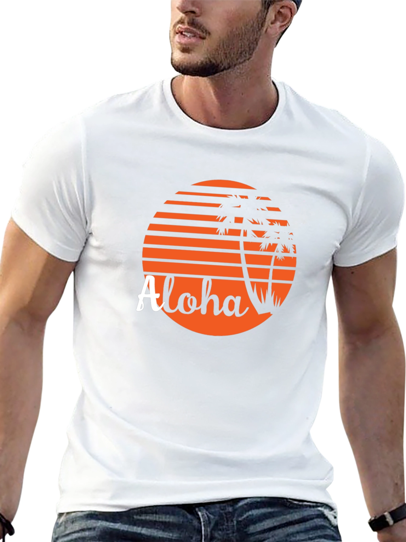 Aloha Sunset Graphic Tee - Tropical Vacation Vibe