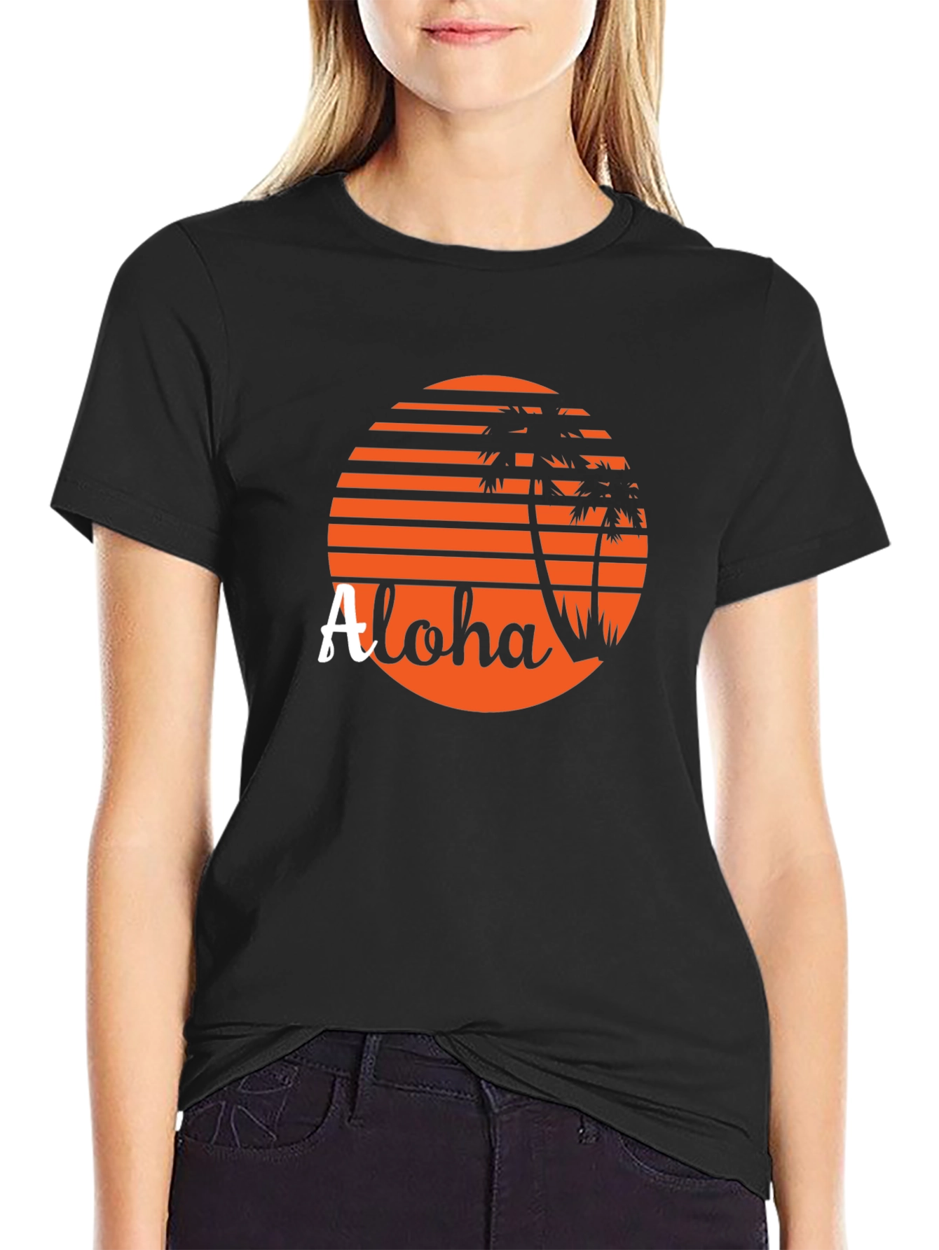 Aloha Sunset Graphic Tee - Tropical Vacation Vibe