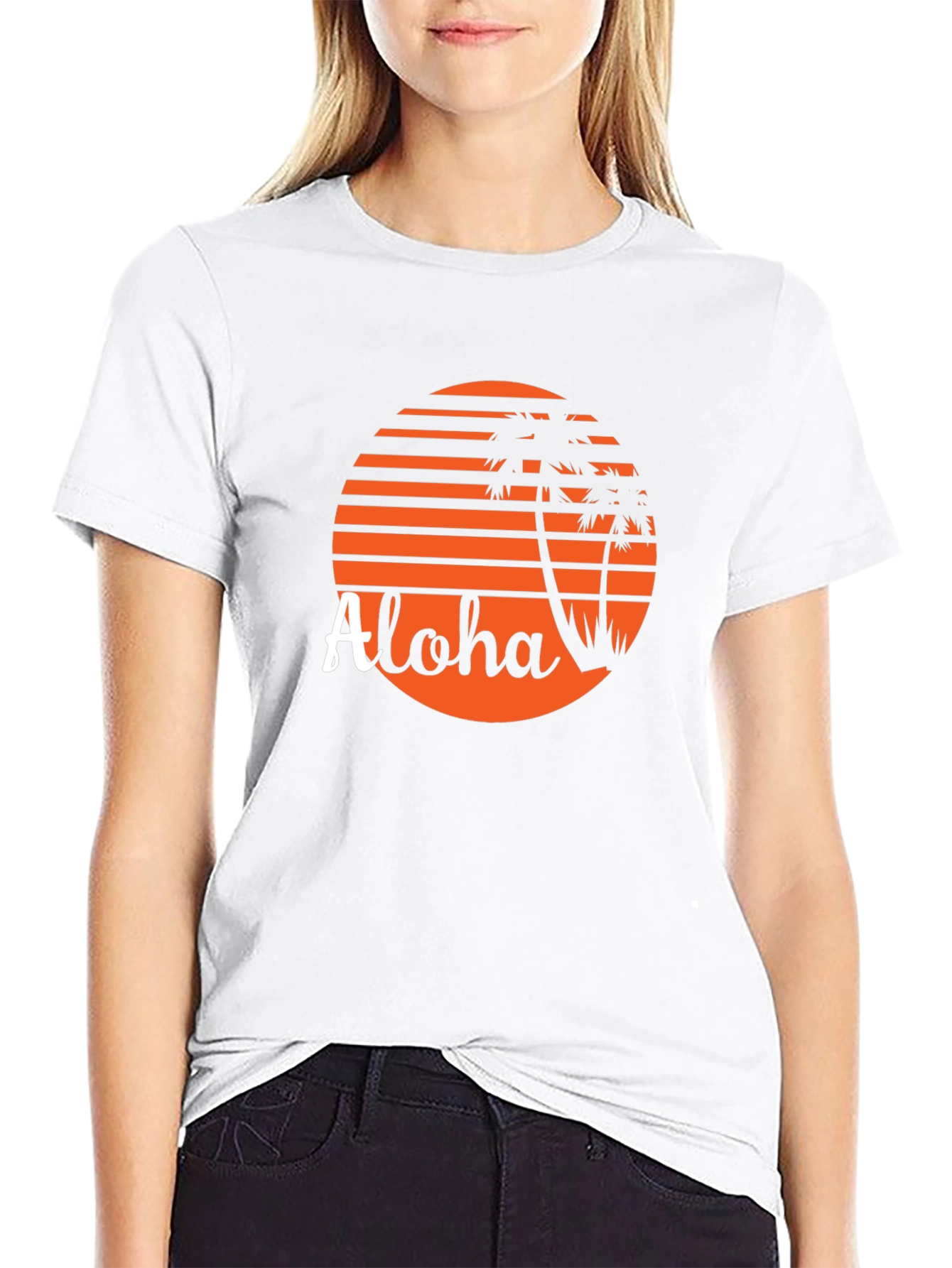 Aloha Sunset Graphic Tee - Tropical Vacation Vibe