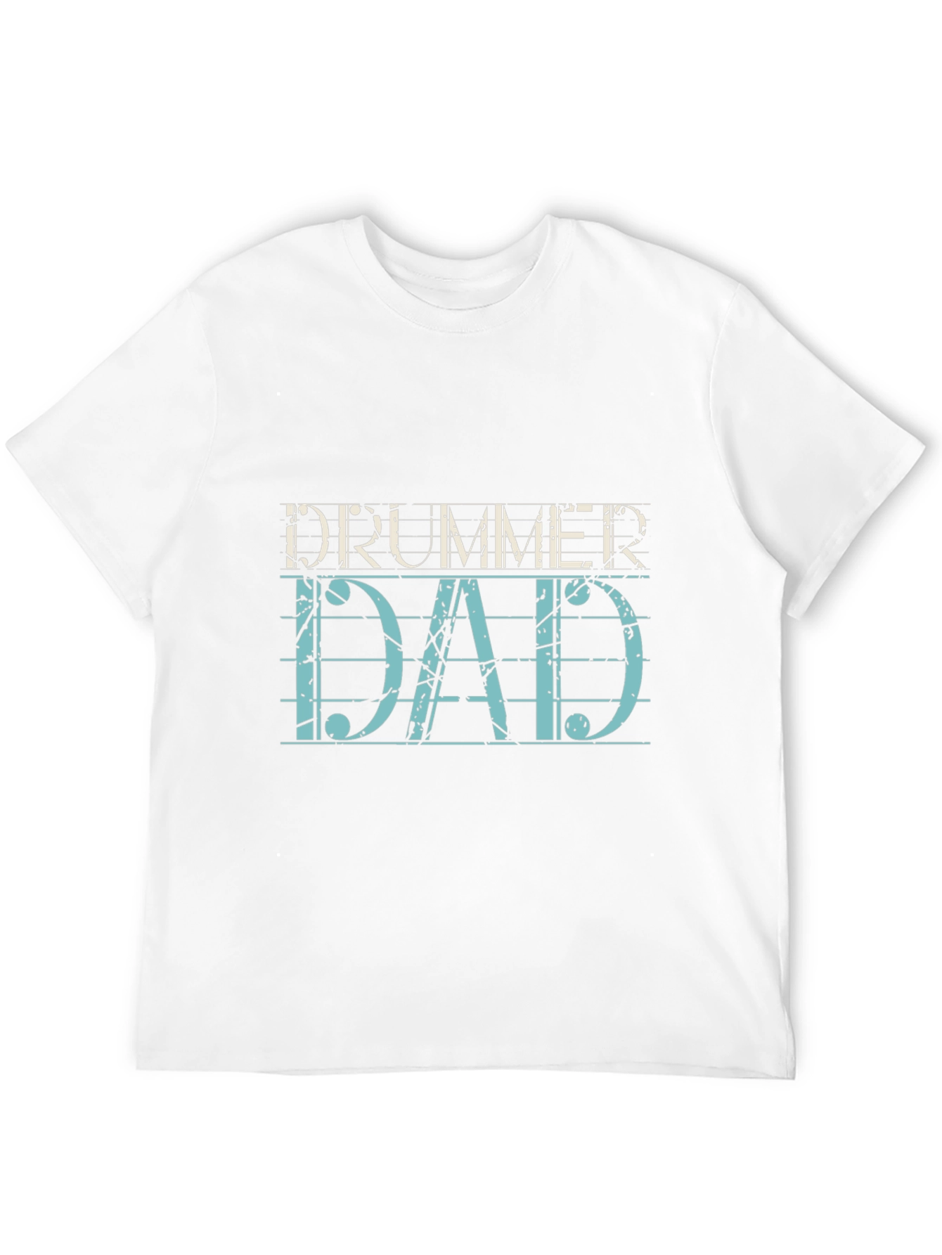Drummer Dad Graphic T-Shirt - Black Cotton Tee