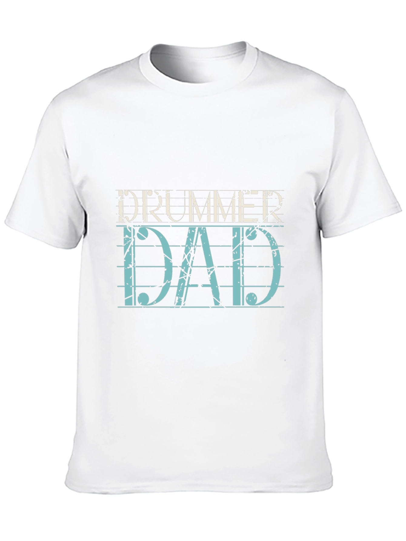 Drummer Dad Graphic T-Shirt - Black Cotton Tee