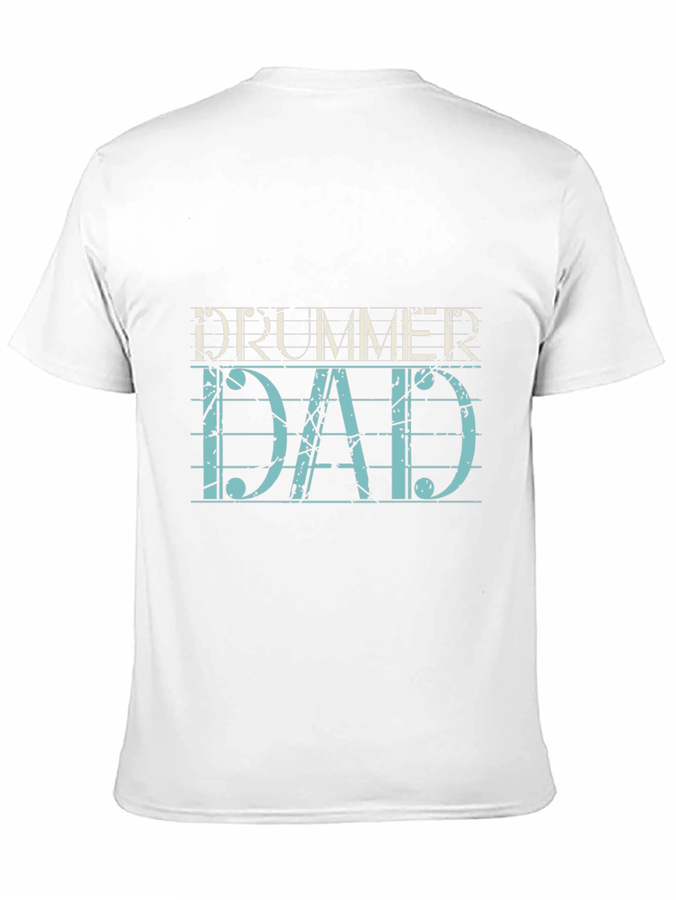Drummer Dad Graphic T-Shirt - Black Cotton Tee