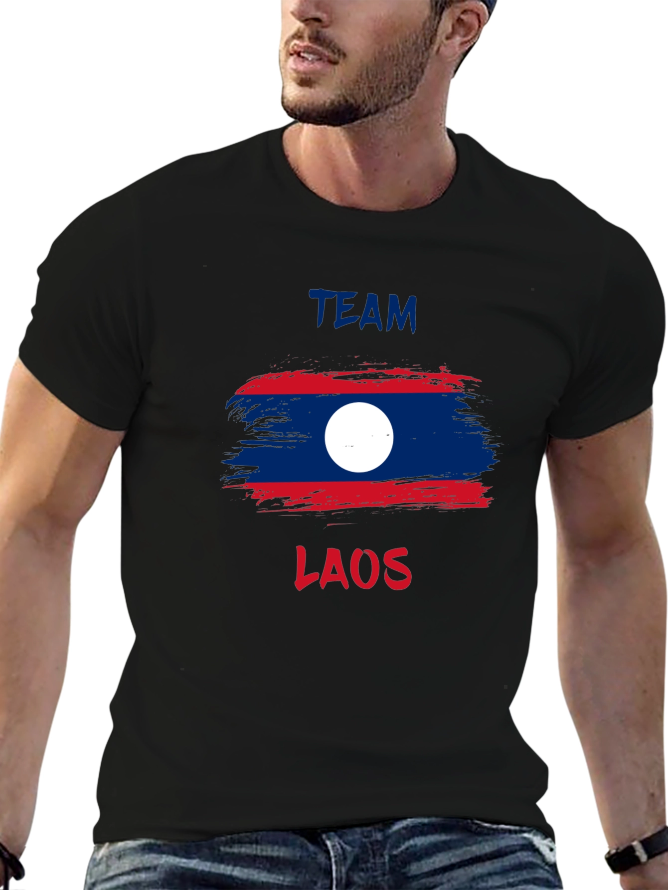 Team Laos T-Shirt - Laos Flag Design