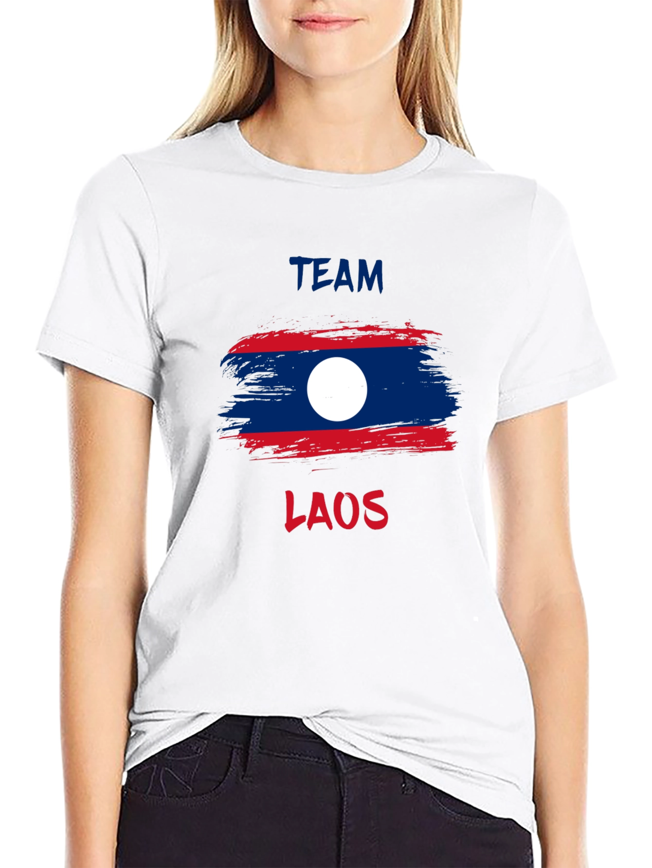 Team Laos T-Shirt - Laos Flag Design