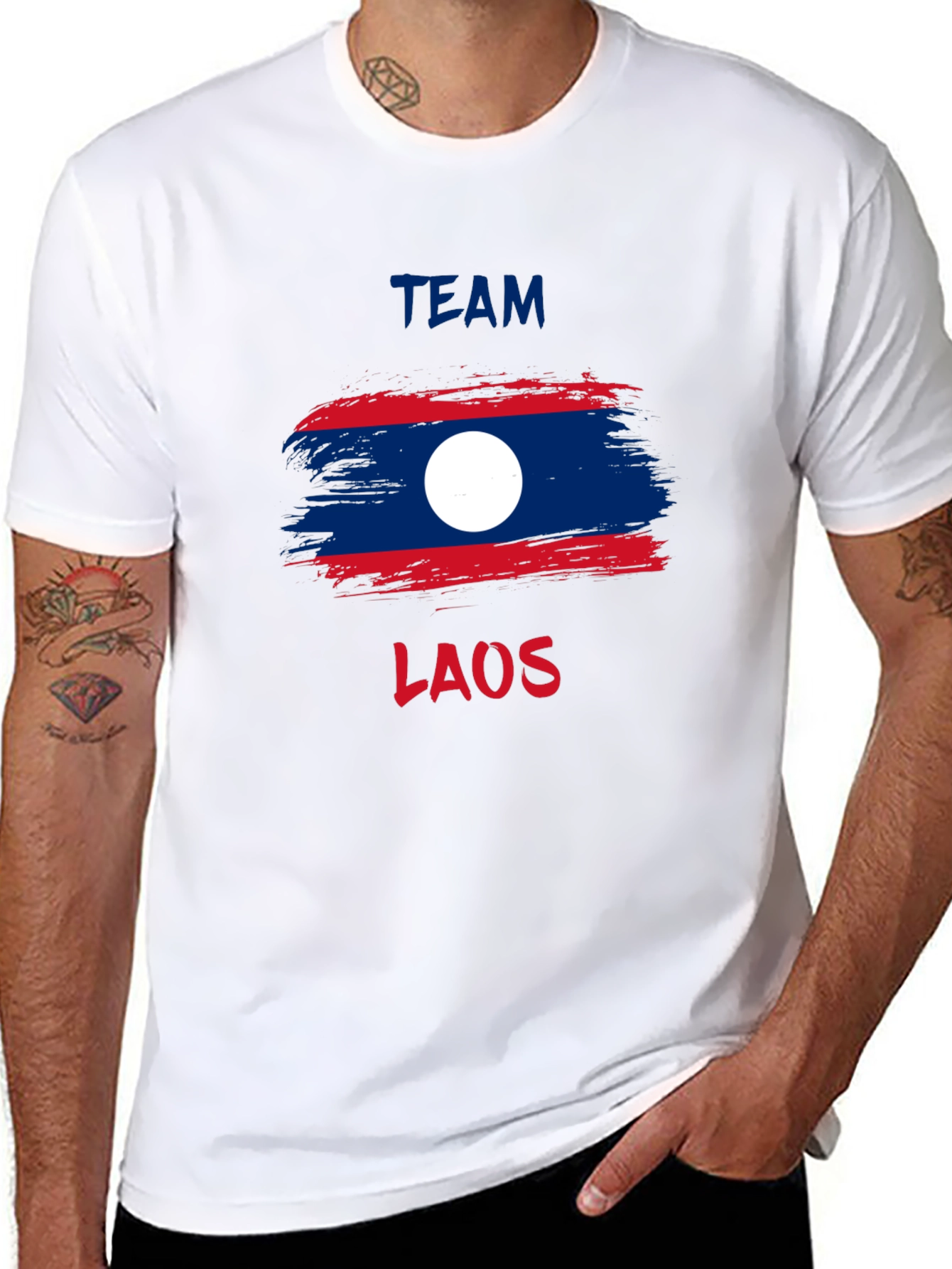 Team Laos T-Shirt - Laos Flag Design