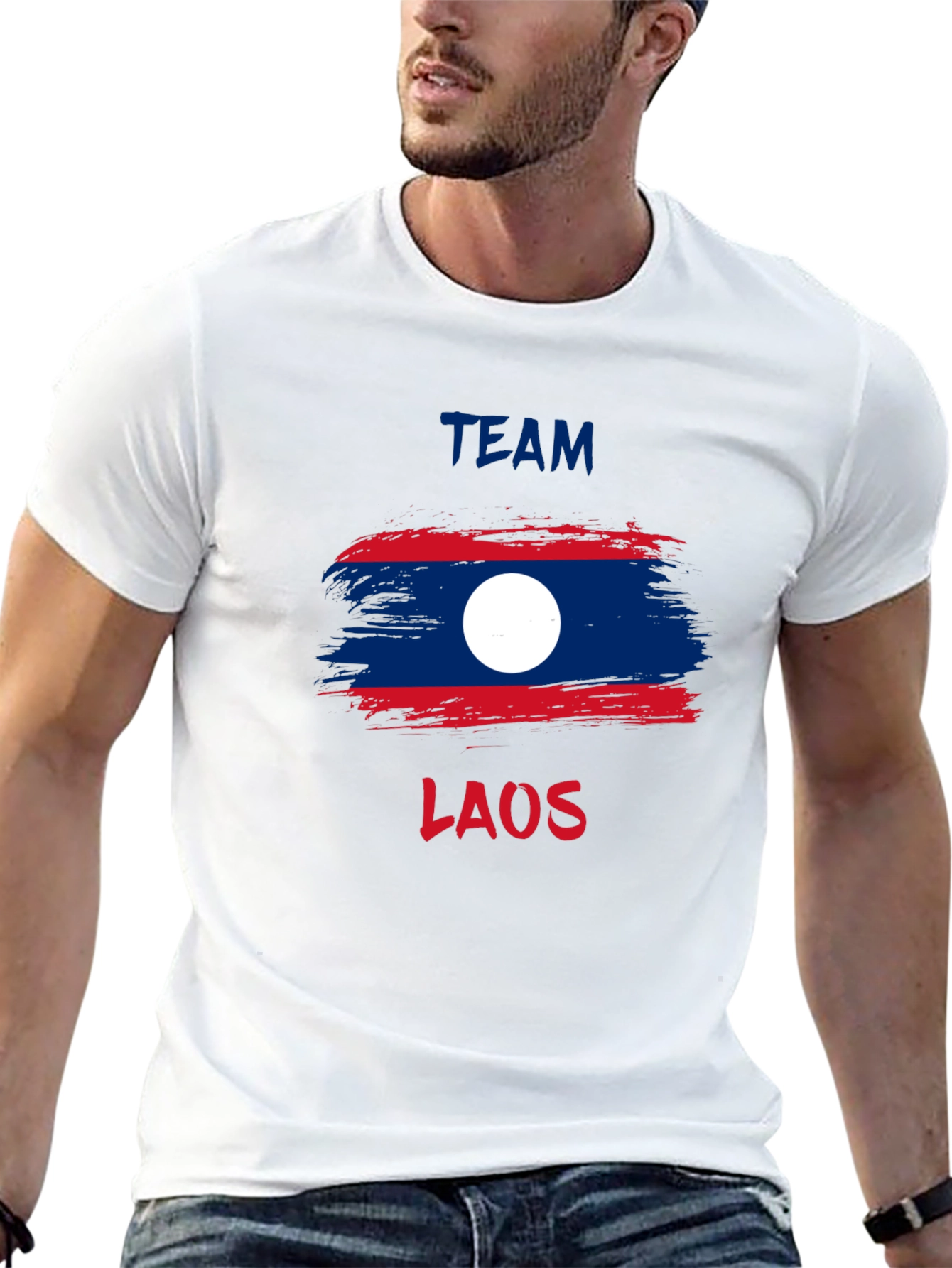 Team Laos T-Shirt - Laos Flag Design