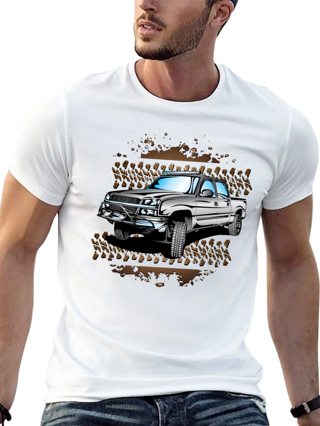 Off-Road Truck Graphic T-Shirt - Mudding Adventure Tee