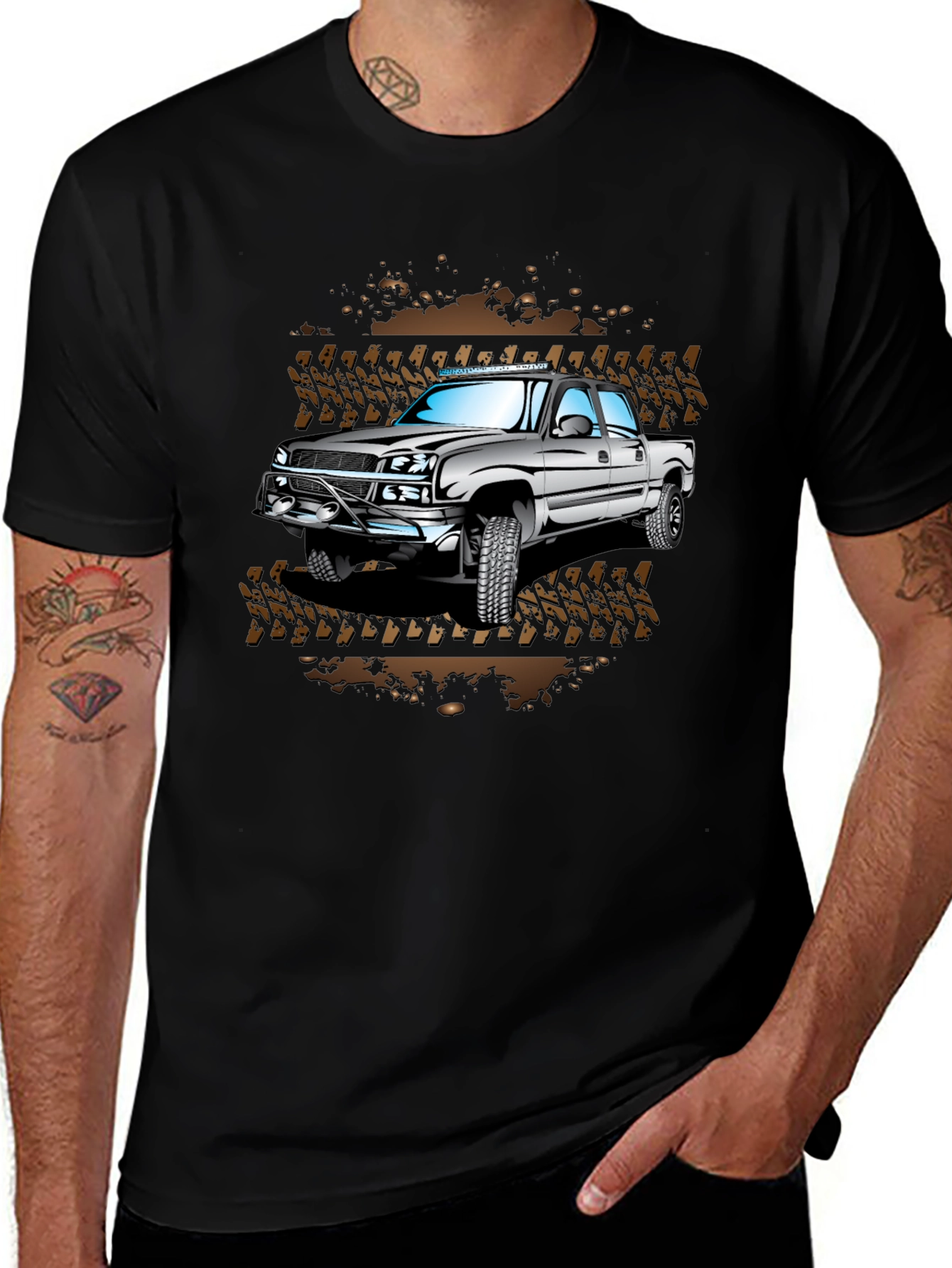 Off-Road Truck Graphic T-Shirt - Mudding Adventure Tee