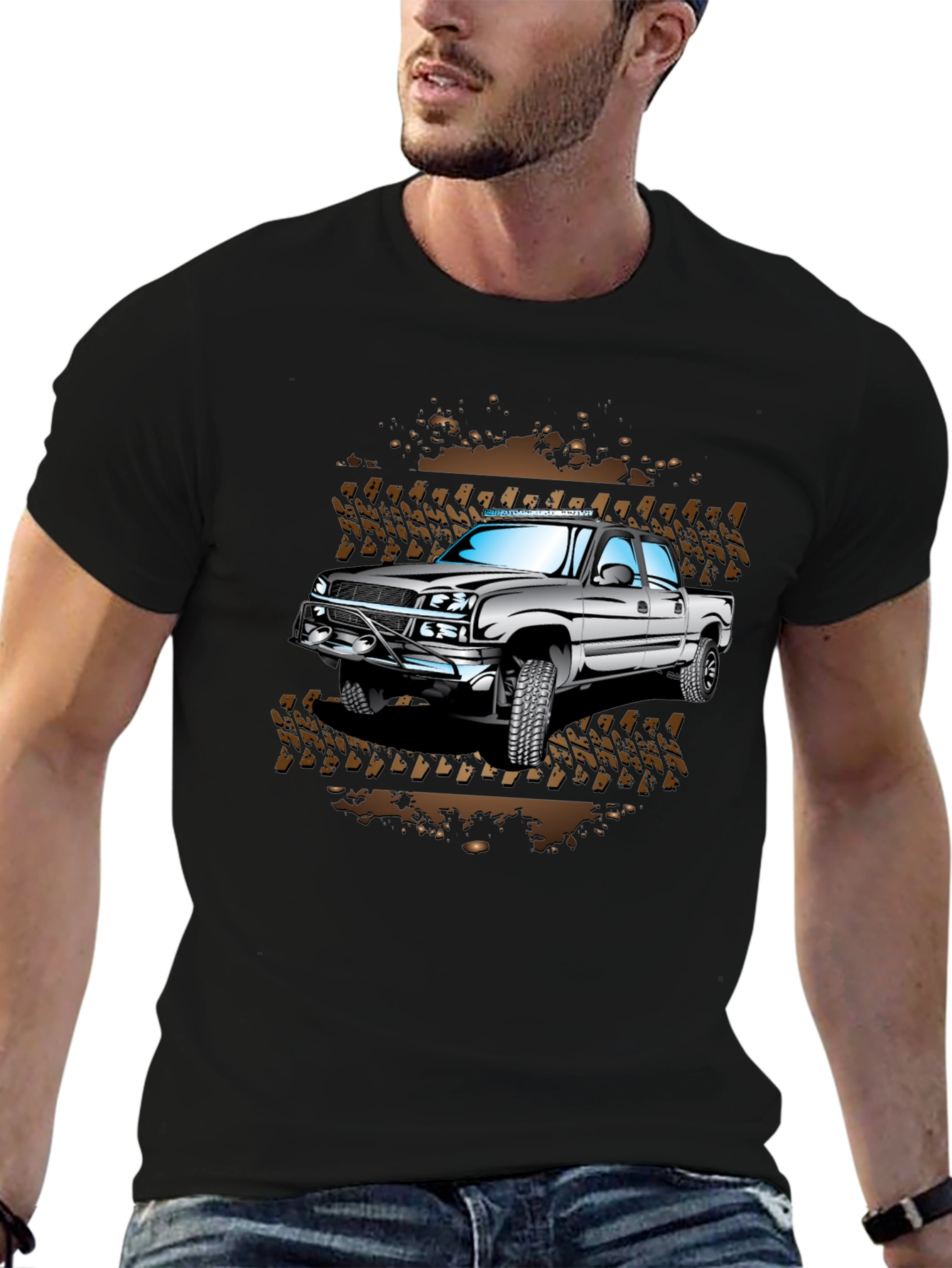 Off-Road Truck Graphic T-Shirt - Mudding Adventure Tee
