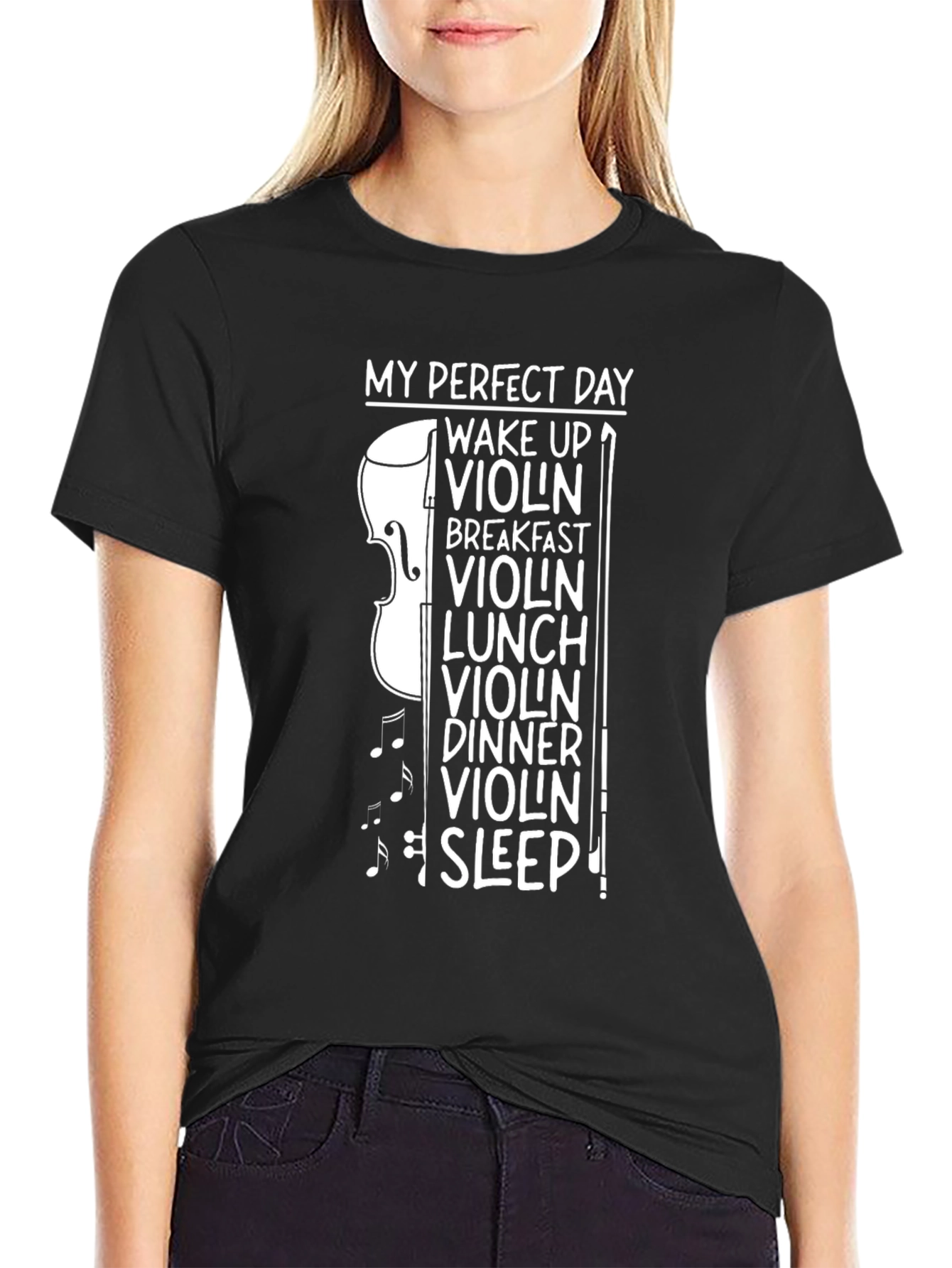 My Perfect Day: Violin Musician T-Shirt