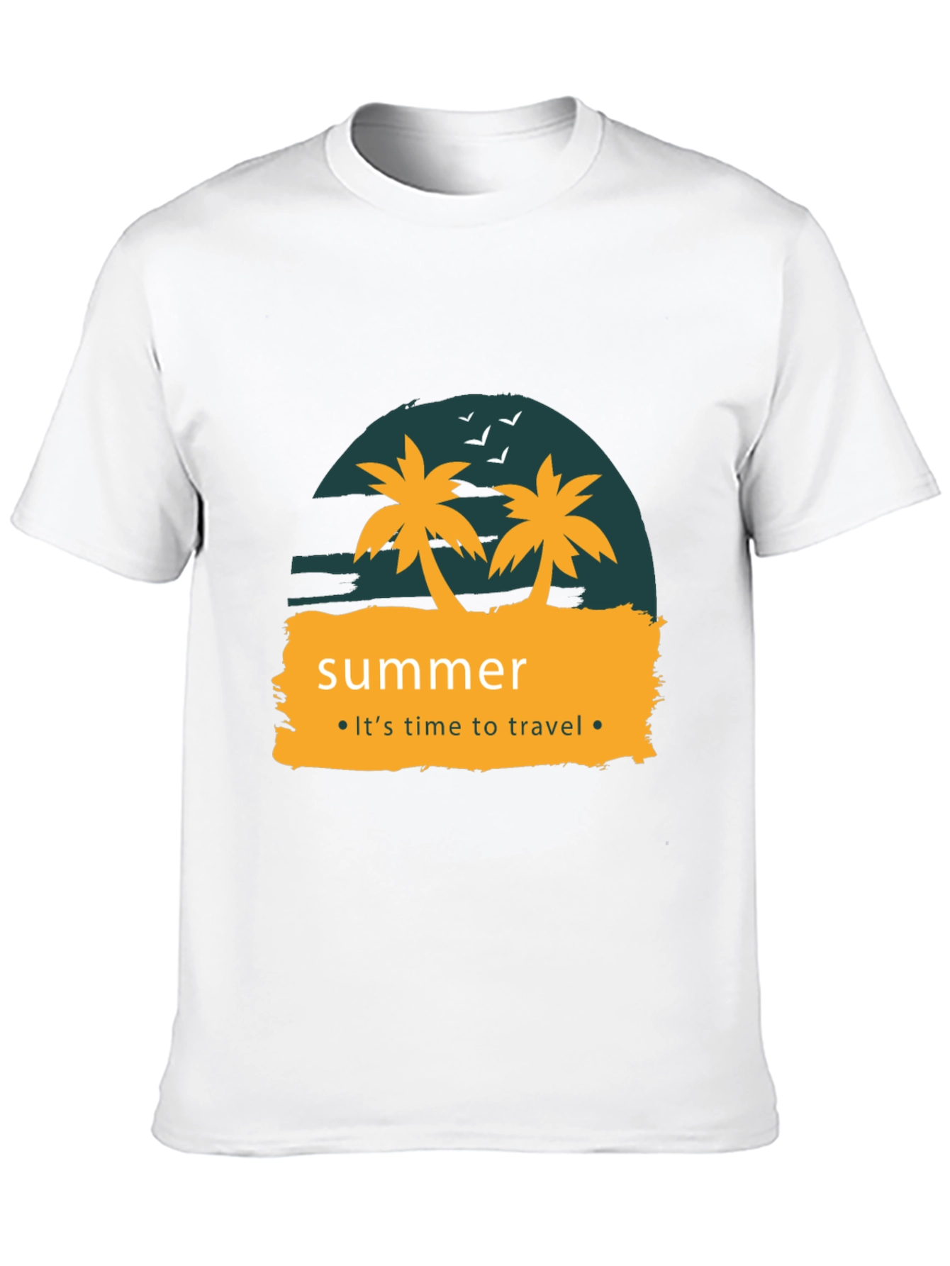 Summer Travel T-Shirt - Palm Tree Design