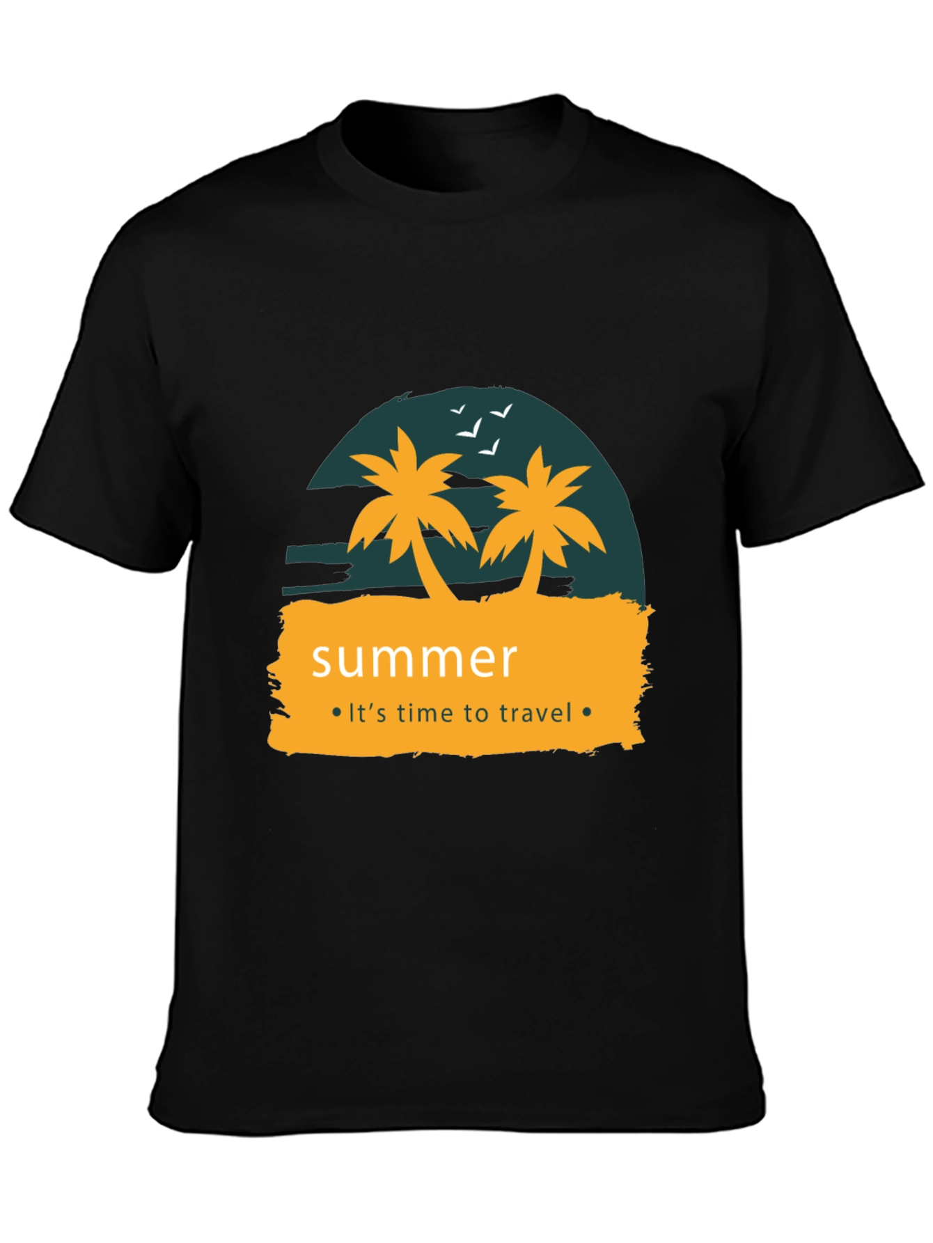 Summer Travel T-Shirt - Palm Tree Design