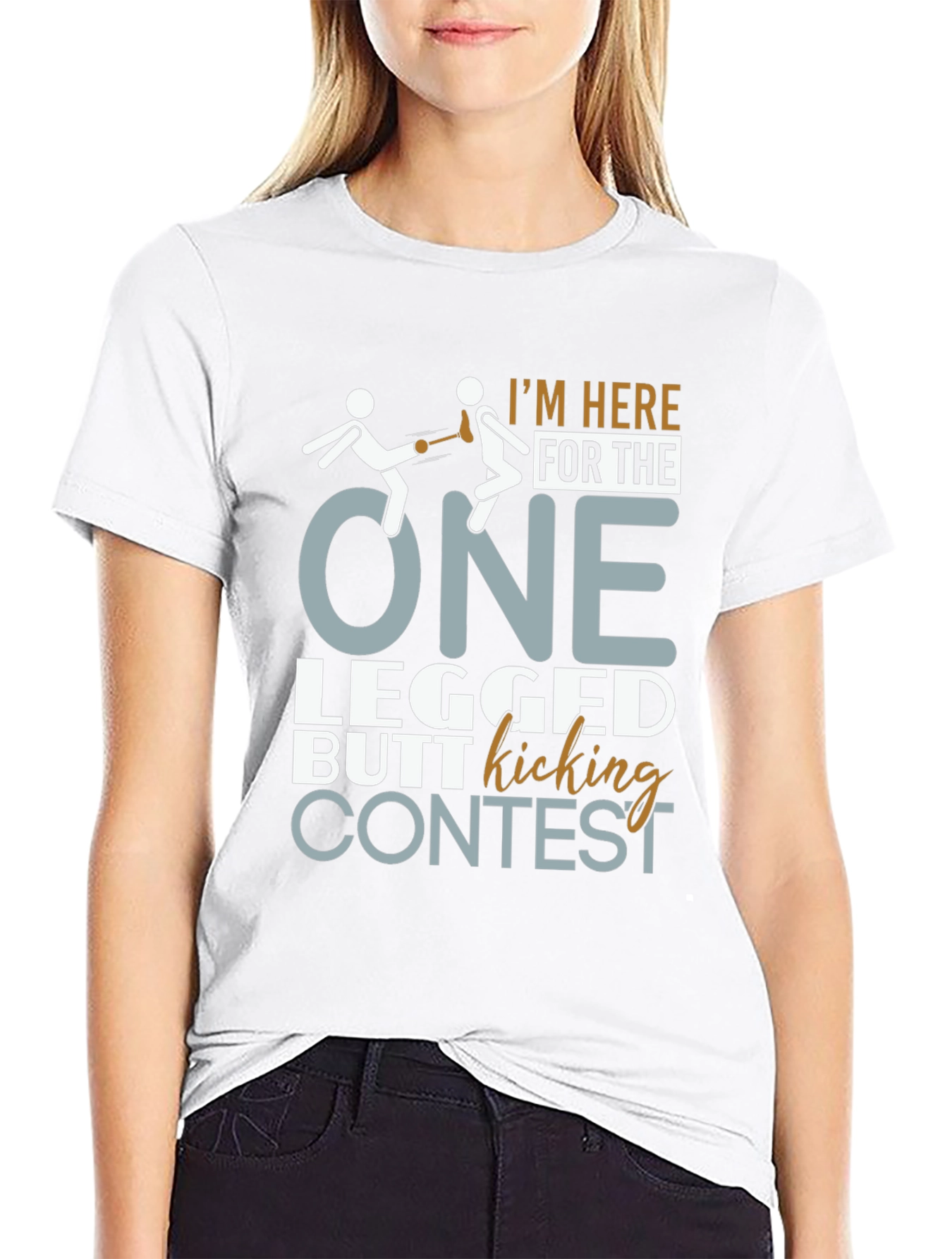 One Legged Butt Kicking Contest T-Shirt